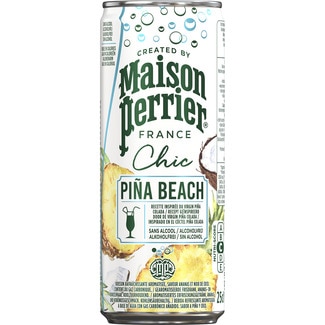 Chic Piña Beach cóctel sin alcohol a base de agua con gas lata 25 cl - Maison Perrier