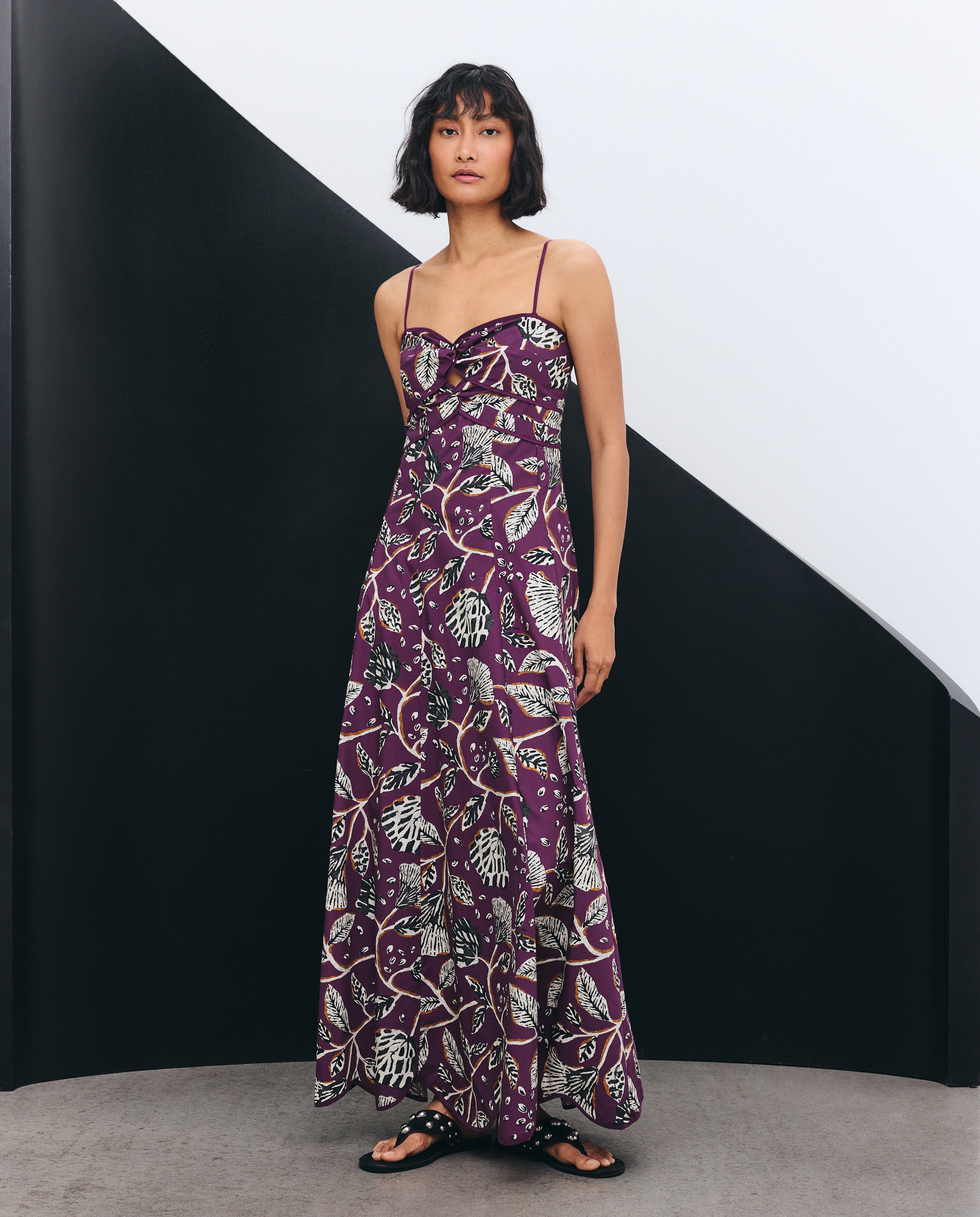 Imagem 0 de Vestido Comprido sem Mangas e com Estampado