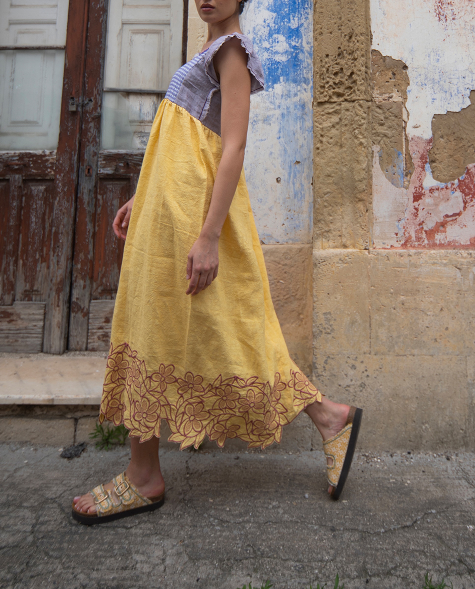 Vestido Midi Aloe Jilly Amarelo-8