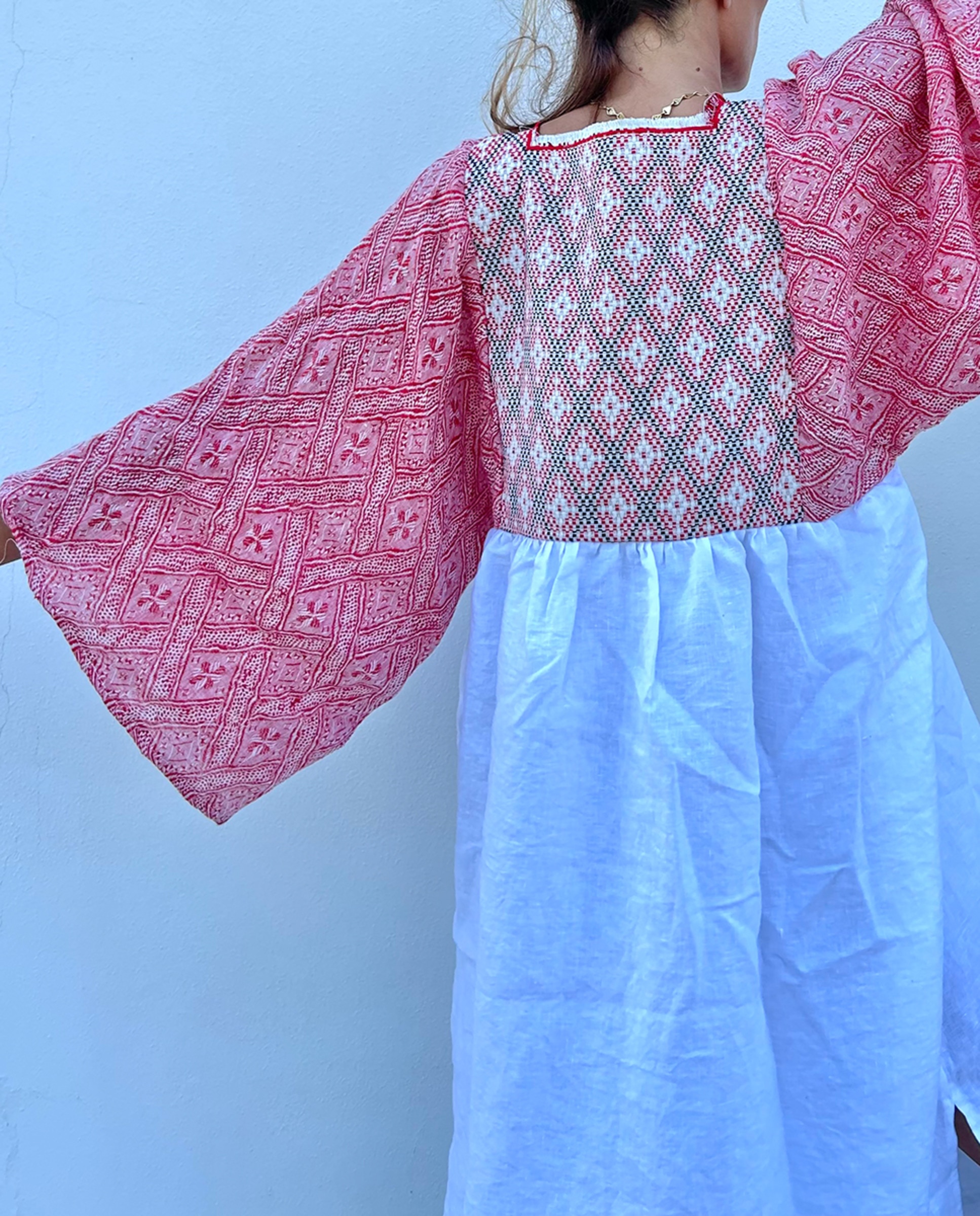 Vestido Comprido Laura Branco-6