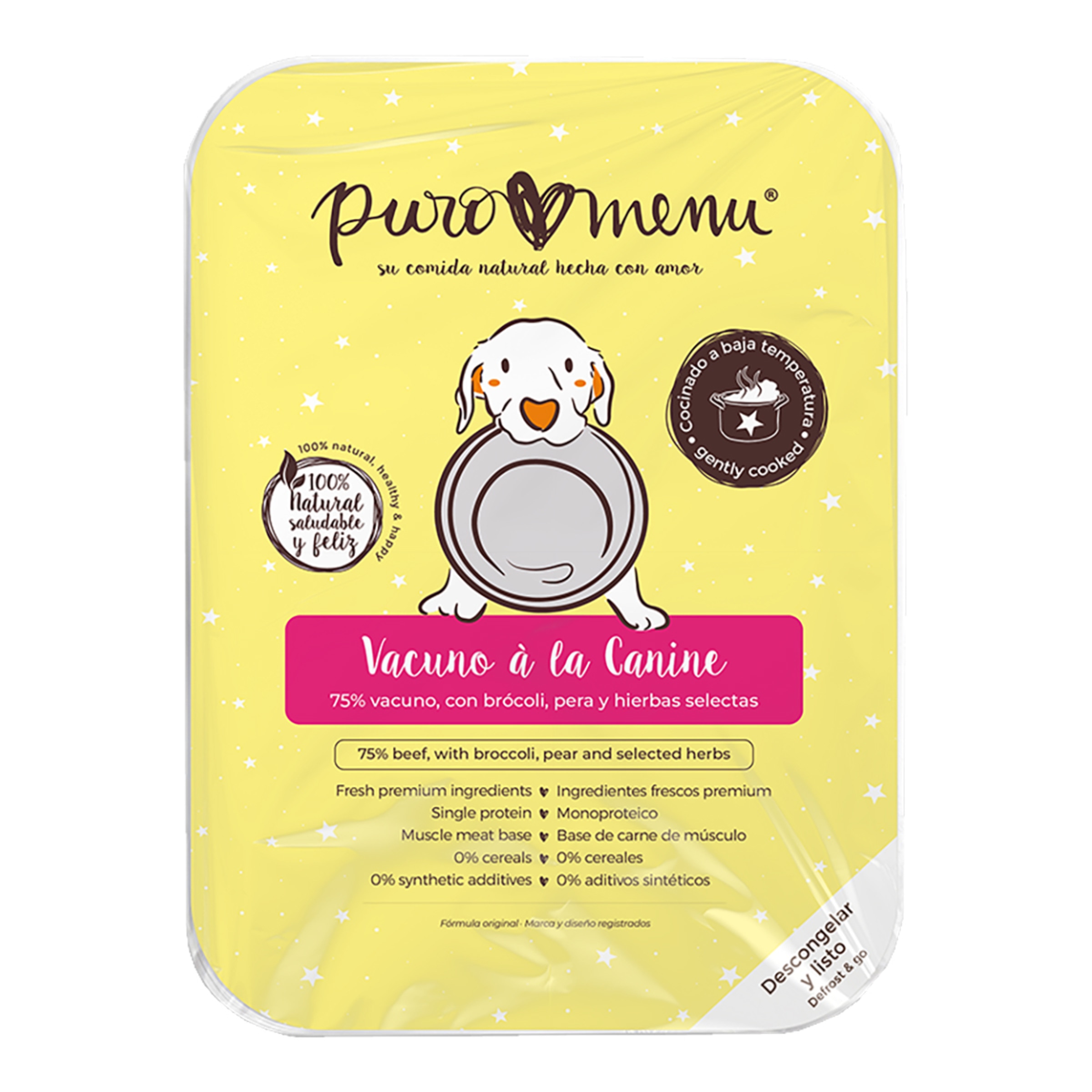Imagen 0 de Comida húmeda para perros adultos mini Puromenu vacuno
