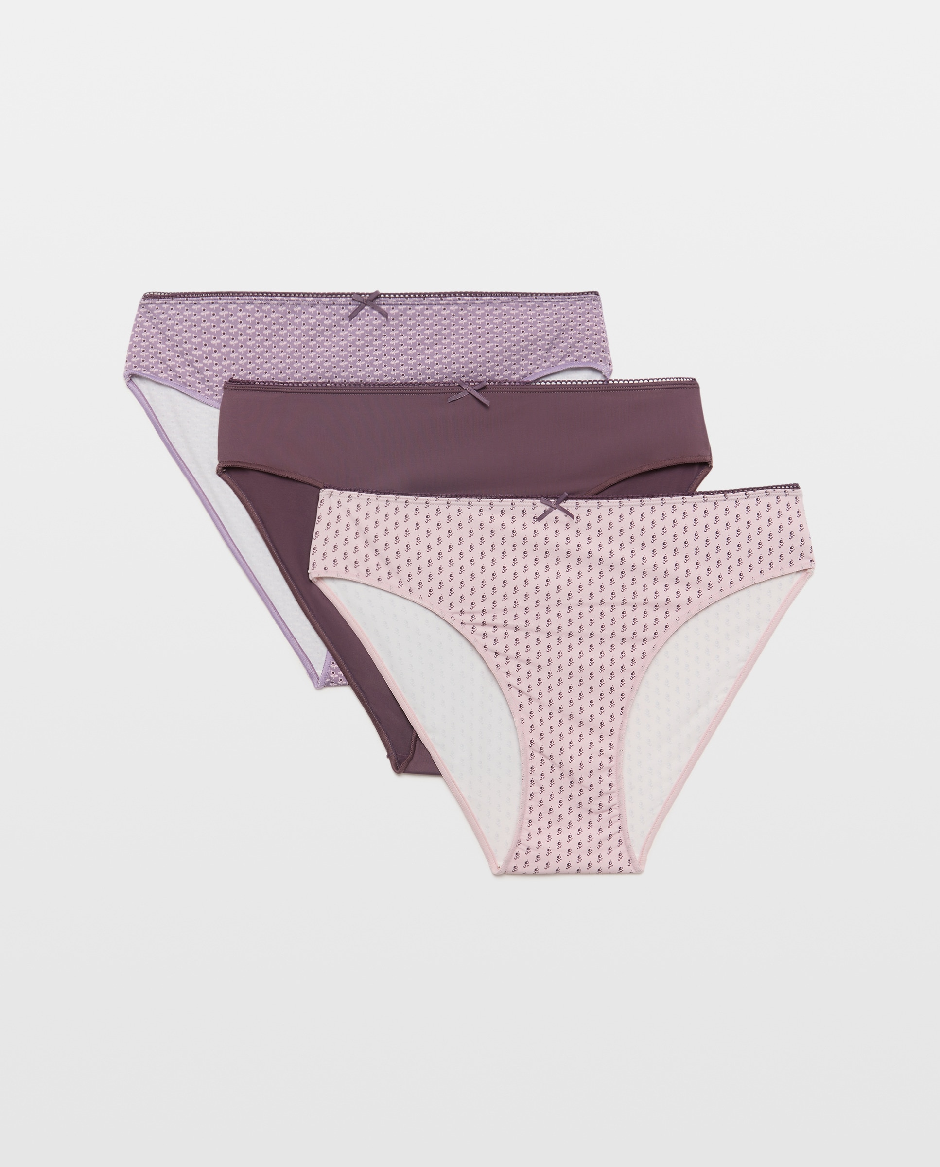 Pack de três cuecas Rosa-3