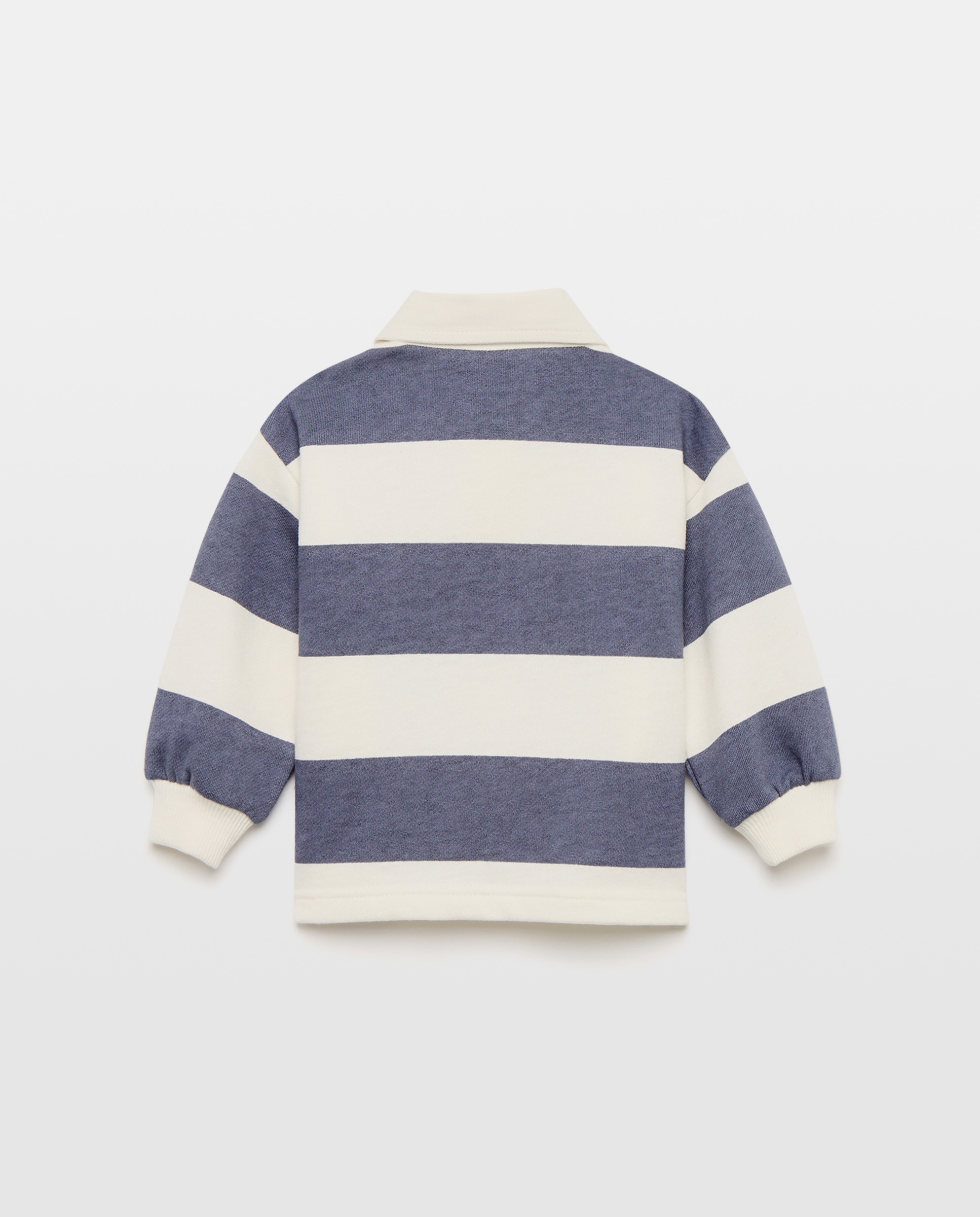 Sudadera de bebé cuello polo 400 Azul-2