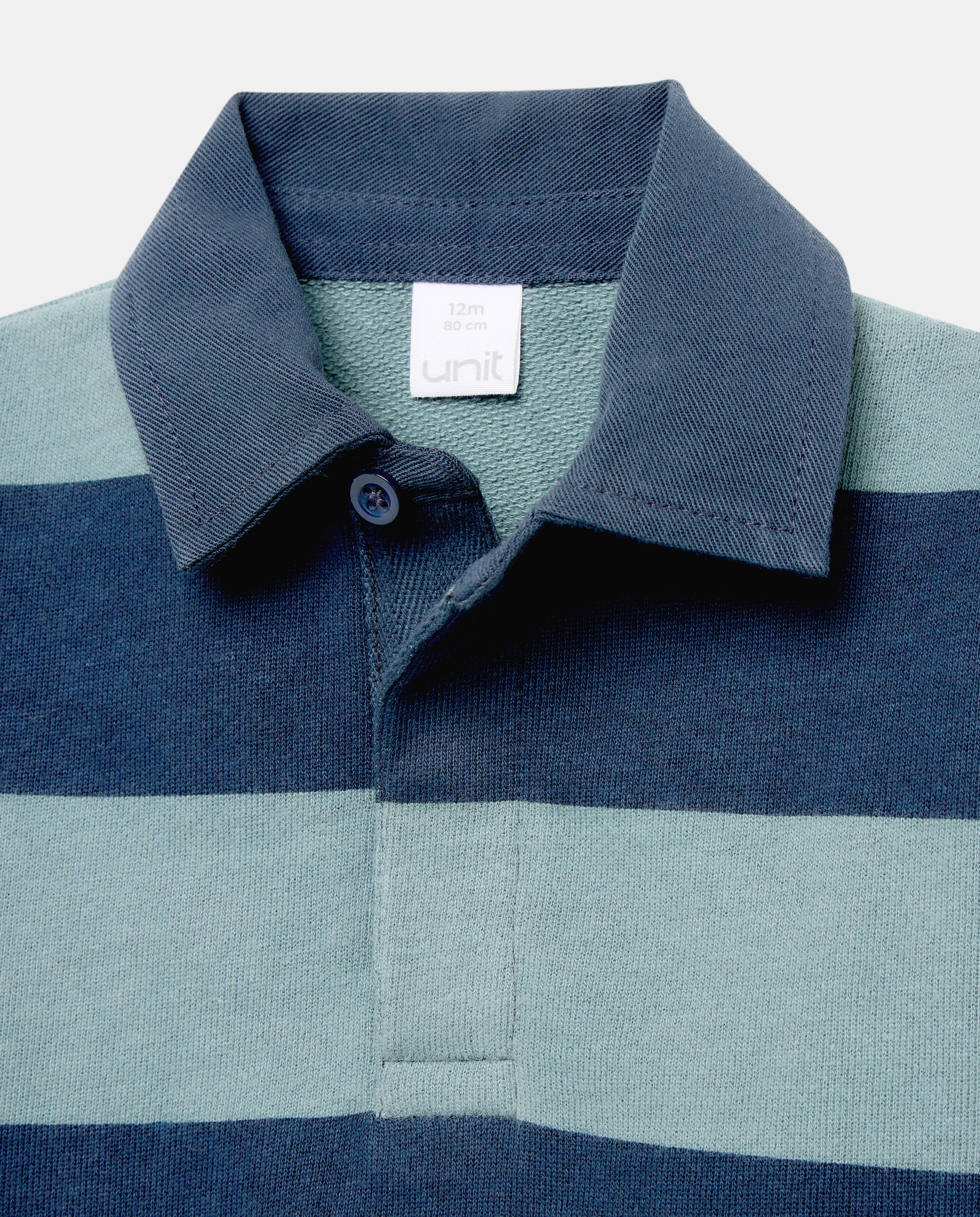 Sudadera de bebé cuello polo 530 Verde oscuro-3