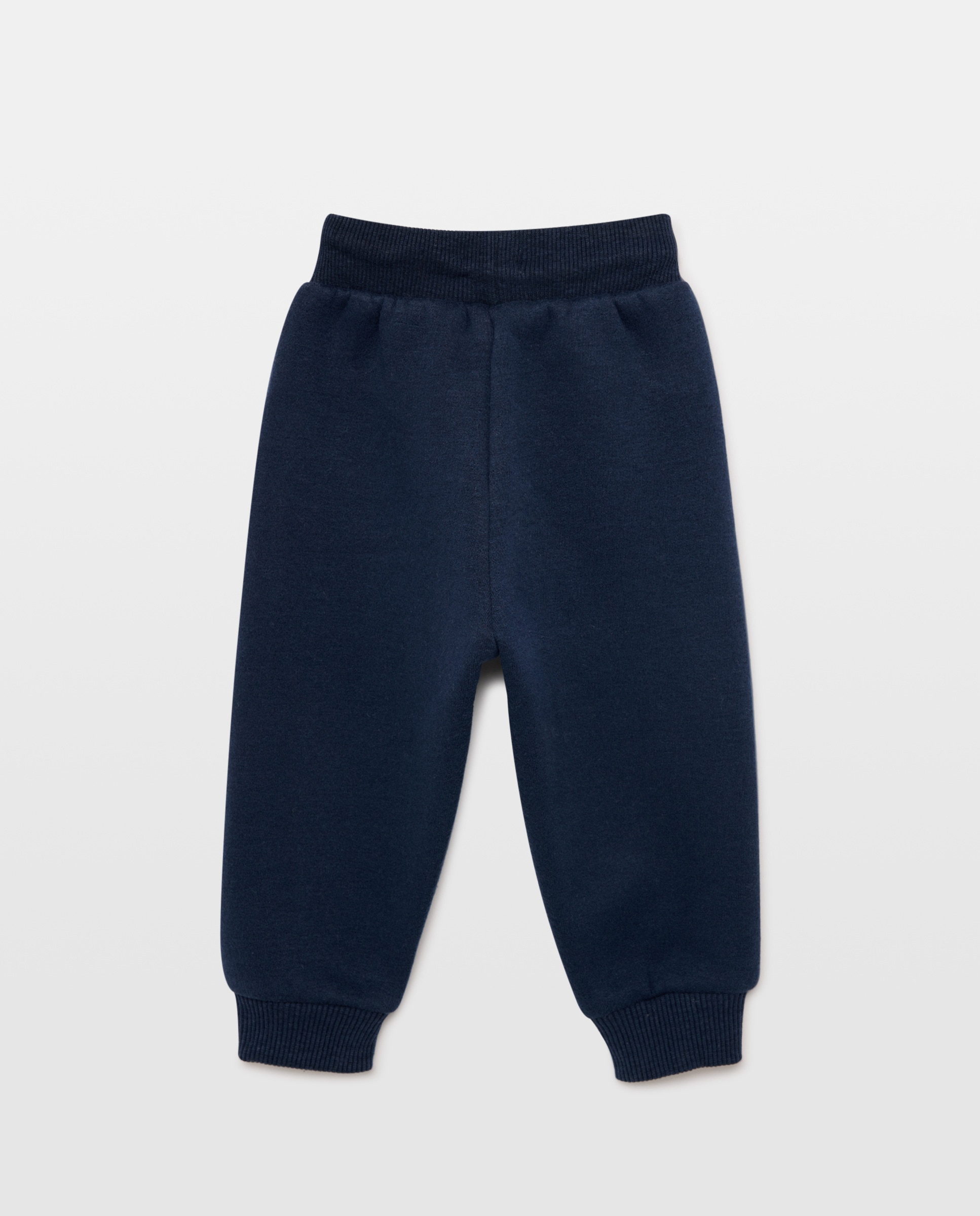 Pantalón de bebé felpa Azul marino-2