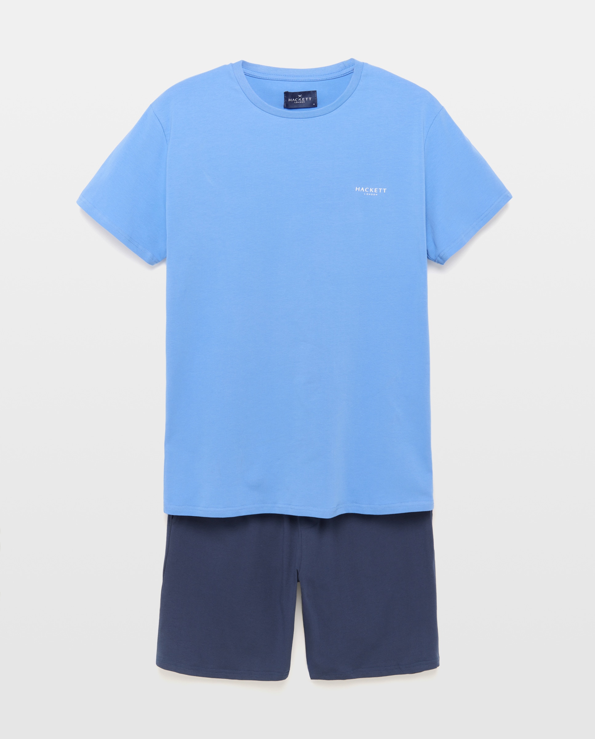 Imagem 0 de Conjunto de Pijama de Malha Curto Liso