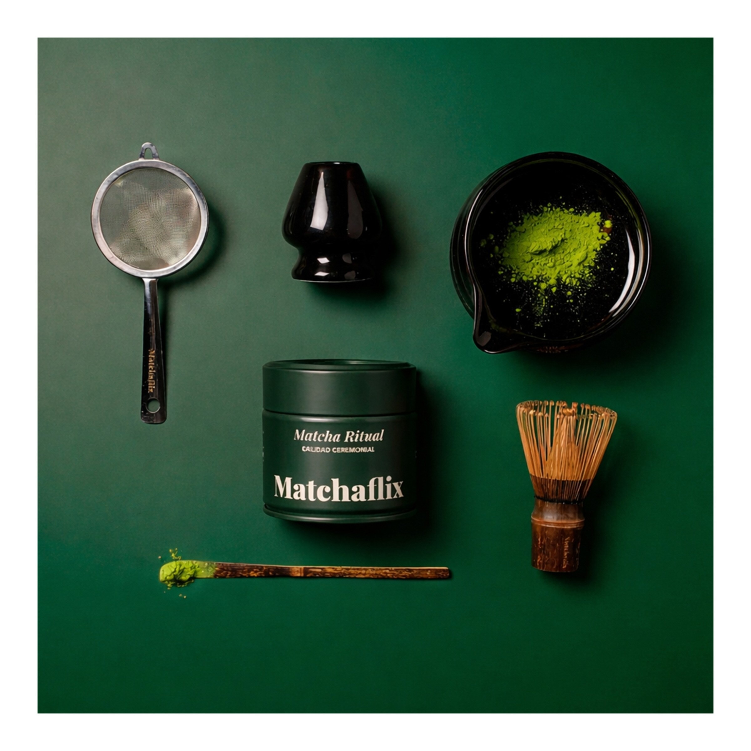 Imagen 0 de Set completo matcha Ceremonial Japón Matchaflix
