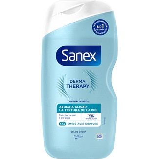 gel de baño Derma Therapy con Niacinamida y complejo aminoácido frasco 425 ml para todo tipo de piel - Sanex