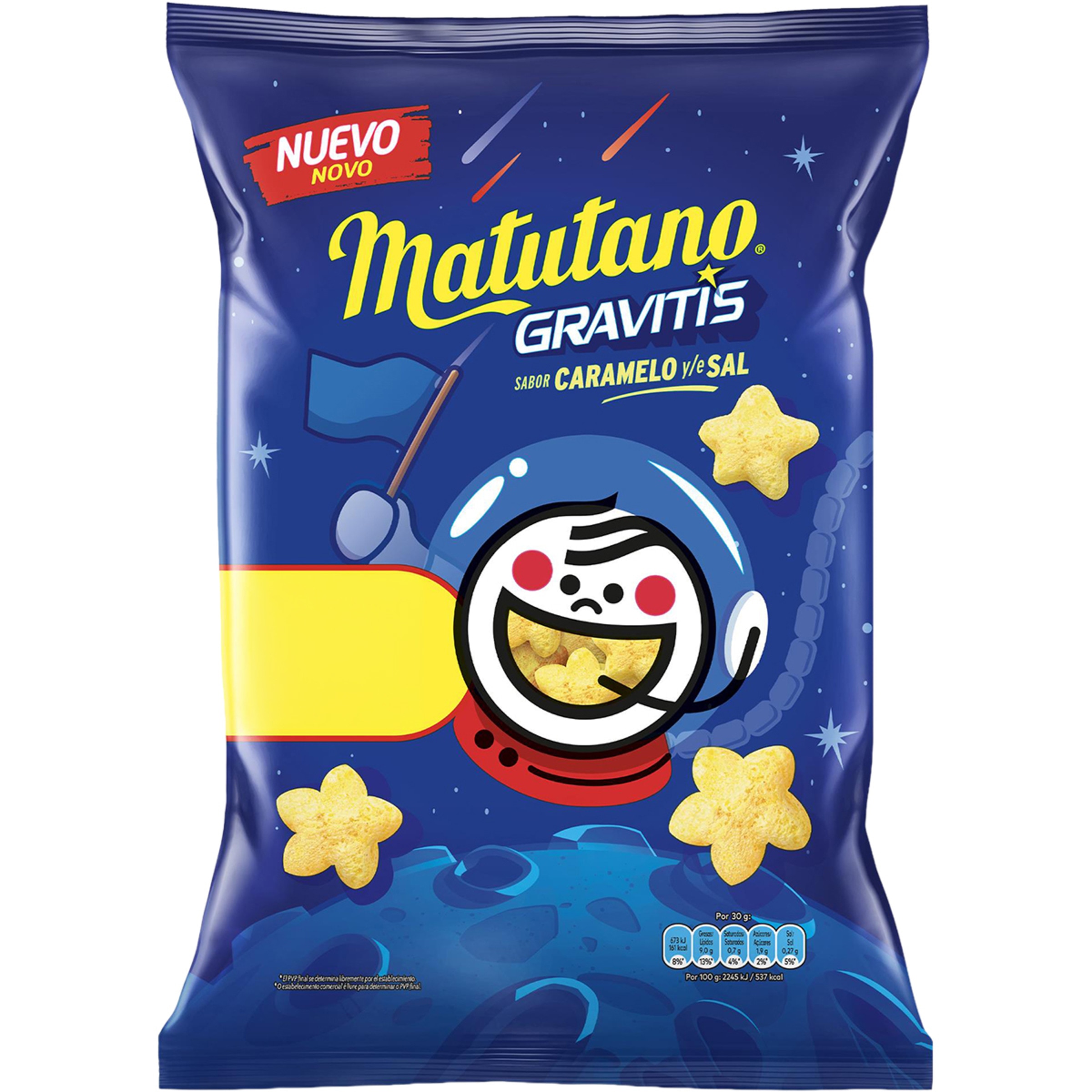 Gravitis sabor caramelo y sal bolsa 90 g