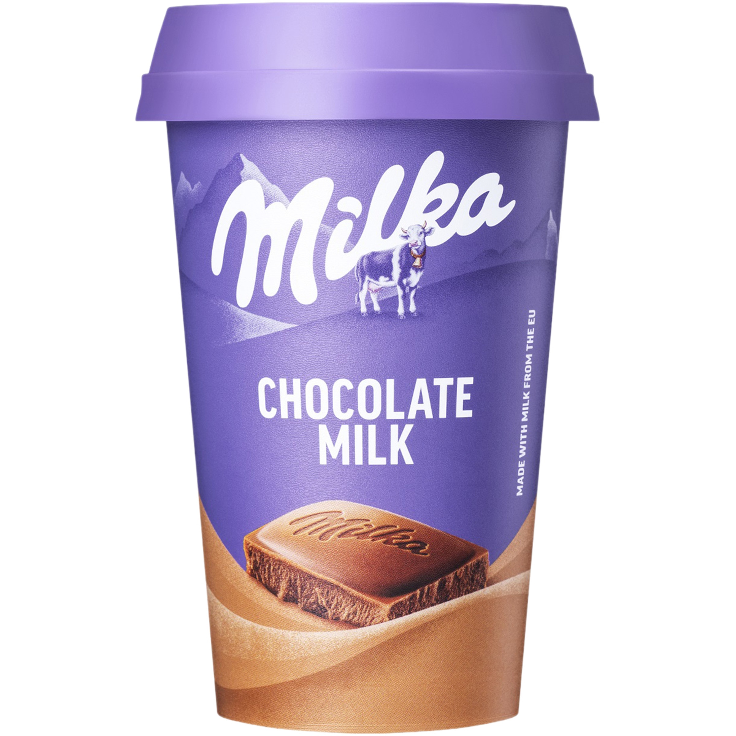 bebida láctea de chocolate con leche vaso 220 ml