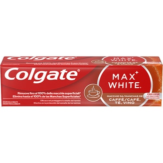 pasta de dientes blanqueadora dientes Café, Té, Vino tubo 75 ml - Colgate Max White