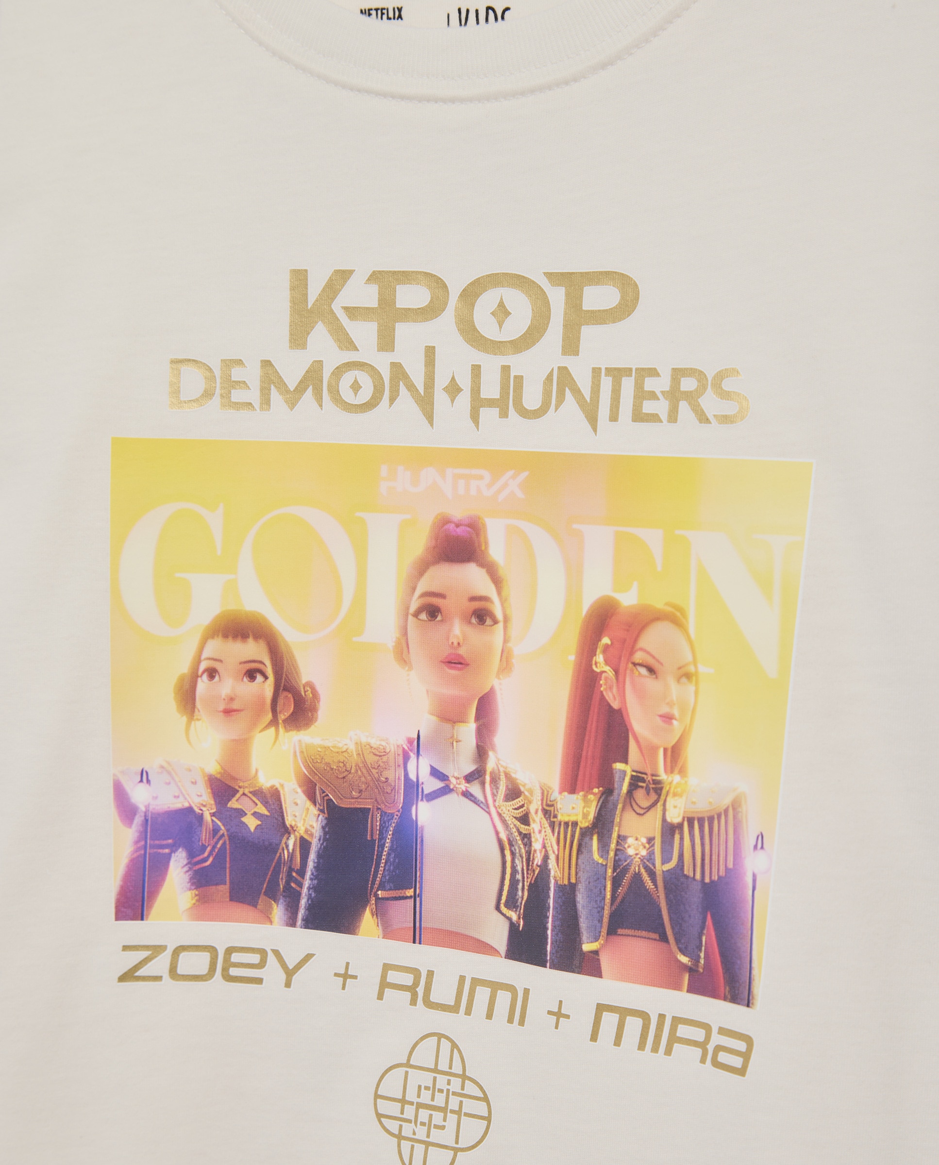 Camisola de Manga Comprida com Estampado Posicional Fotográfico de Personagens Golden no Peito Kids El Corte Inglés Branco-6