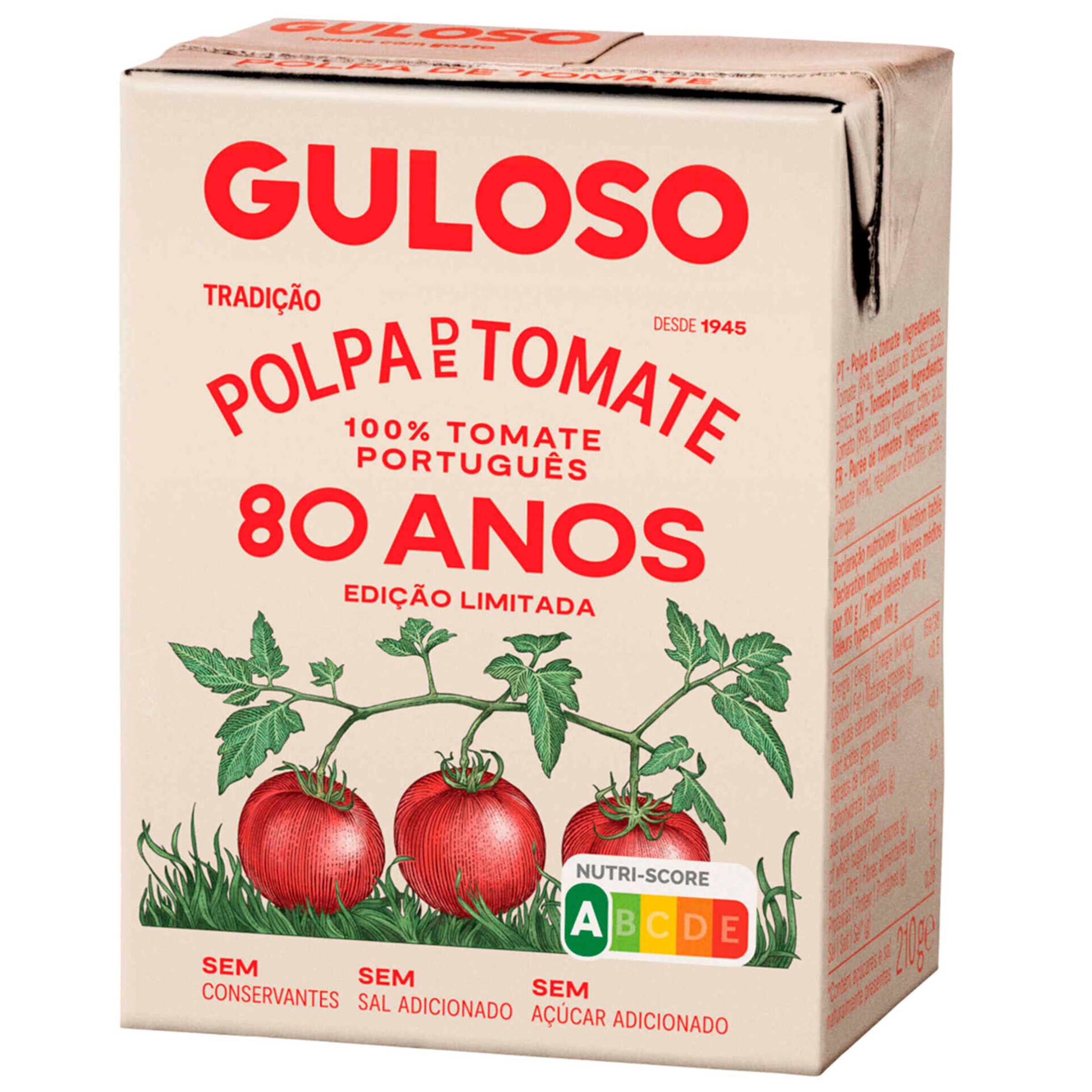 Polpa de Tomate embalagem 210 g