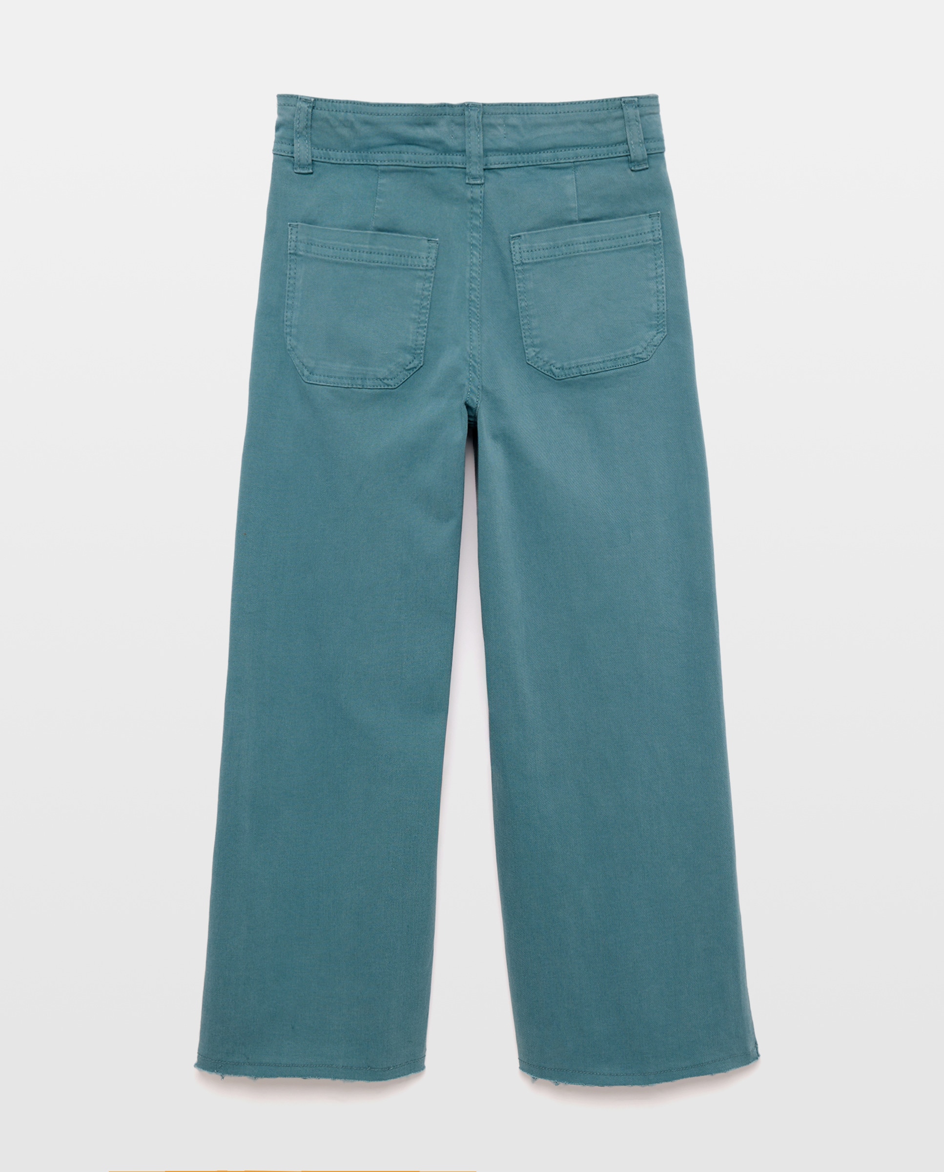 Pantalón niña ancho culotte Verde-2