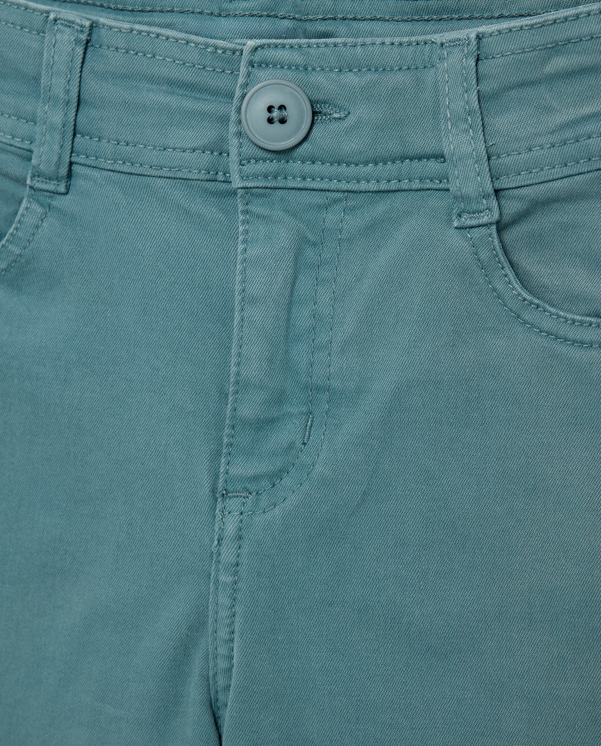 Pantalón niña ancho culotte Verde-3