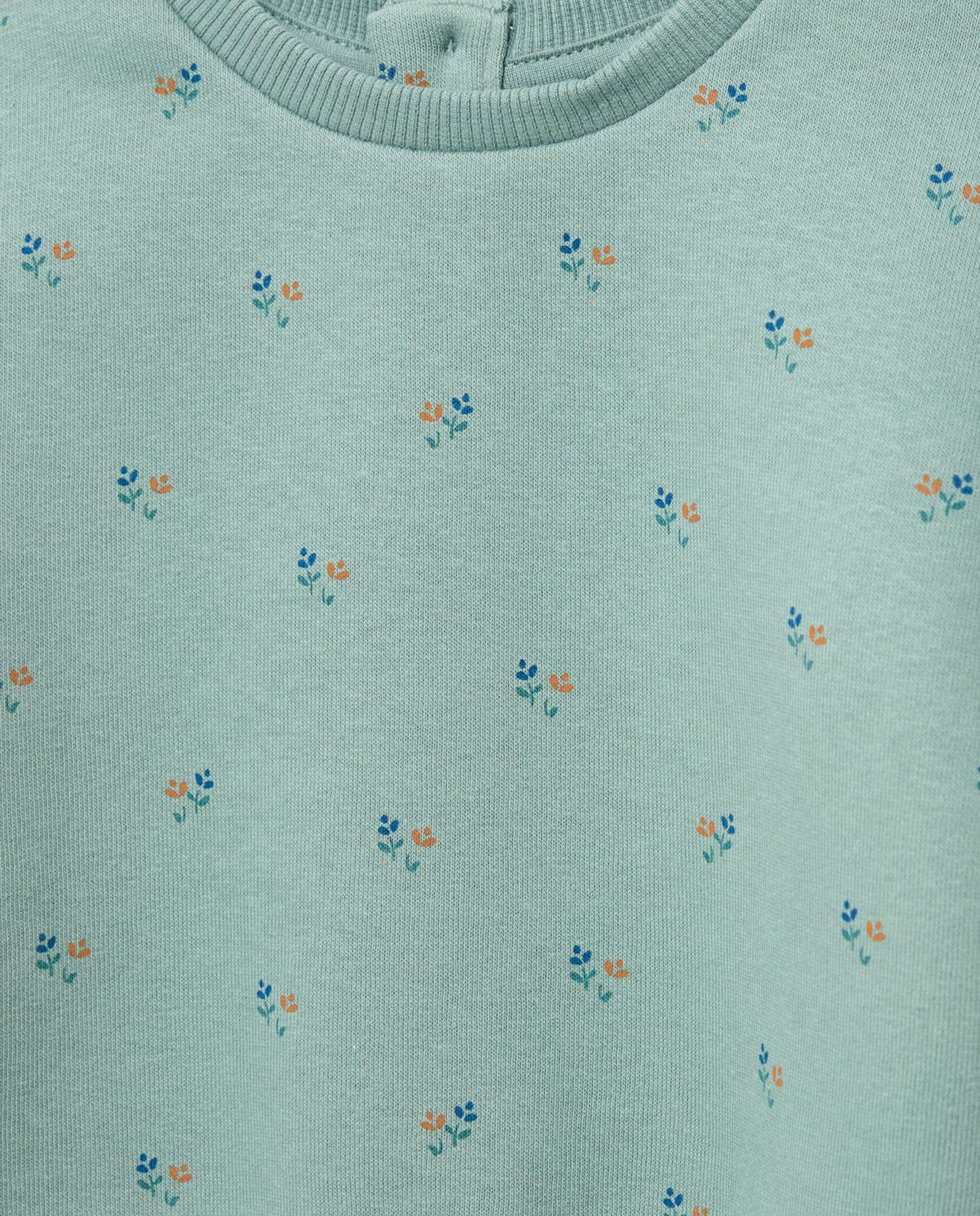 Sudadera bebé niña felpa Verde-3