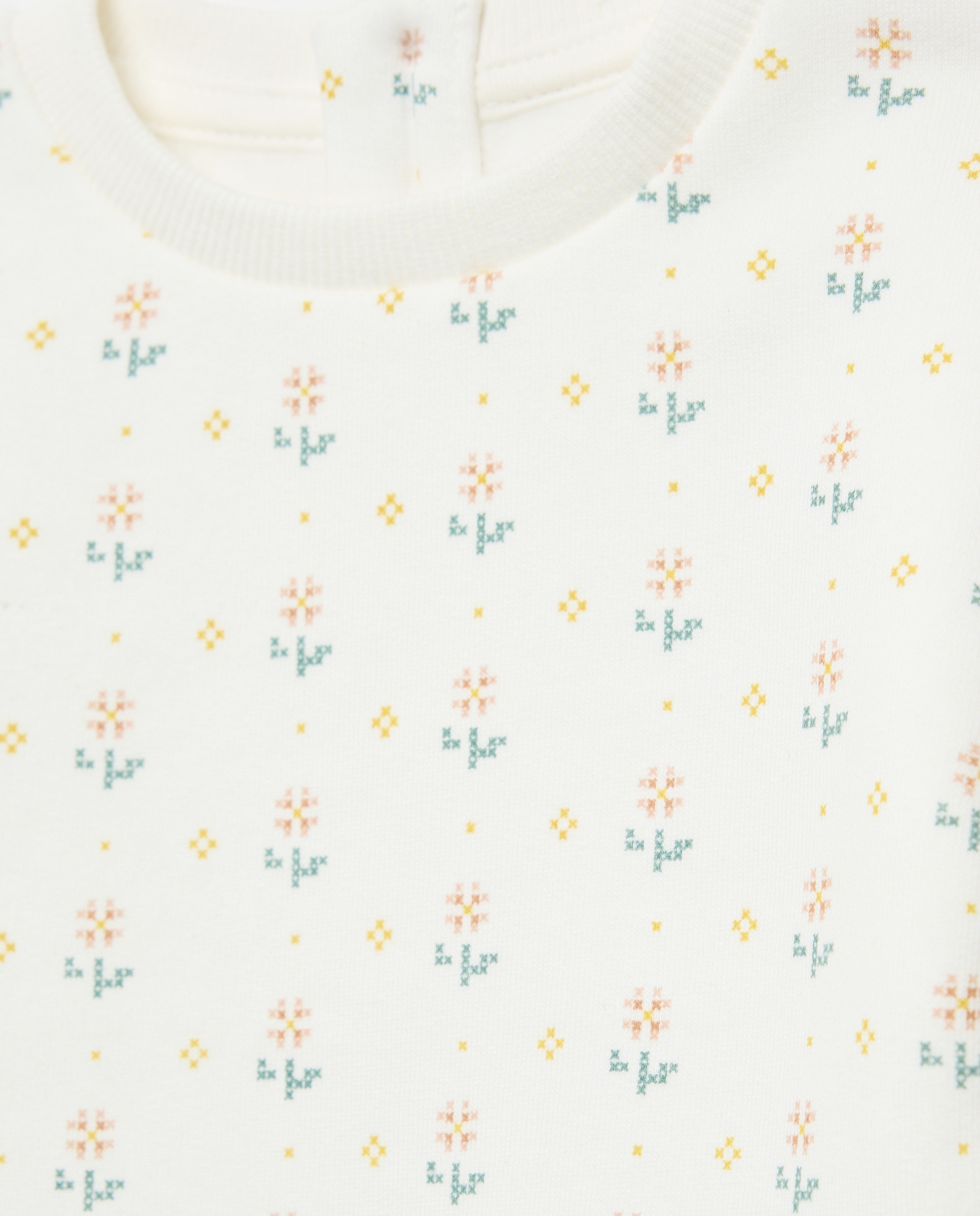 Sudadera bebé niña felpa Blanco-3