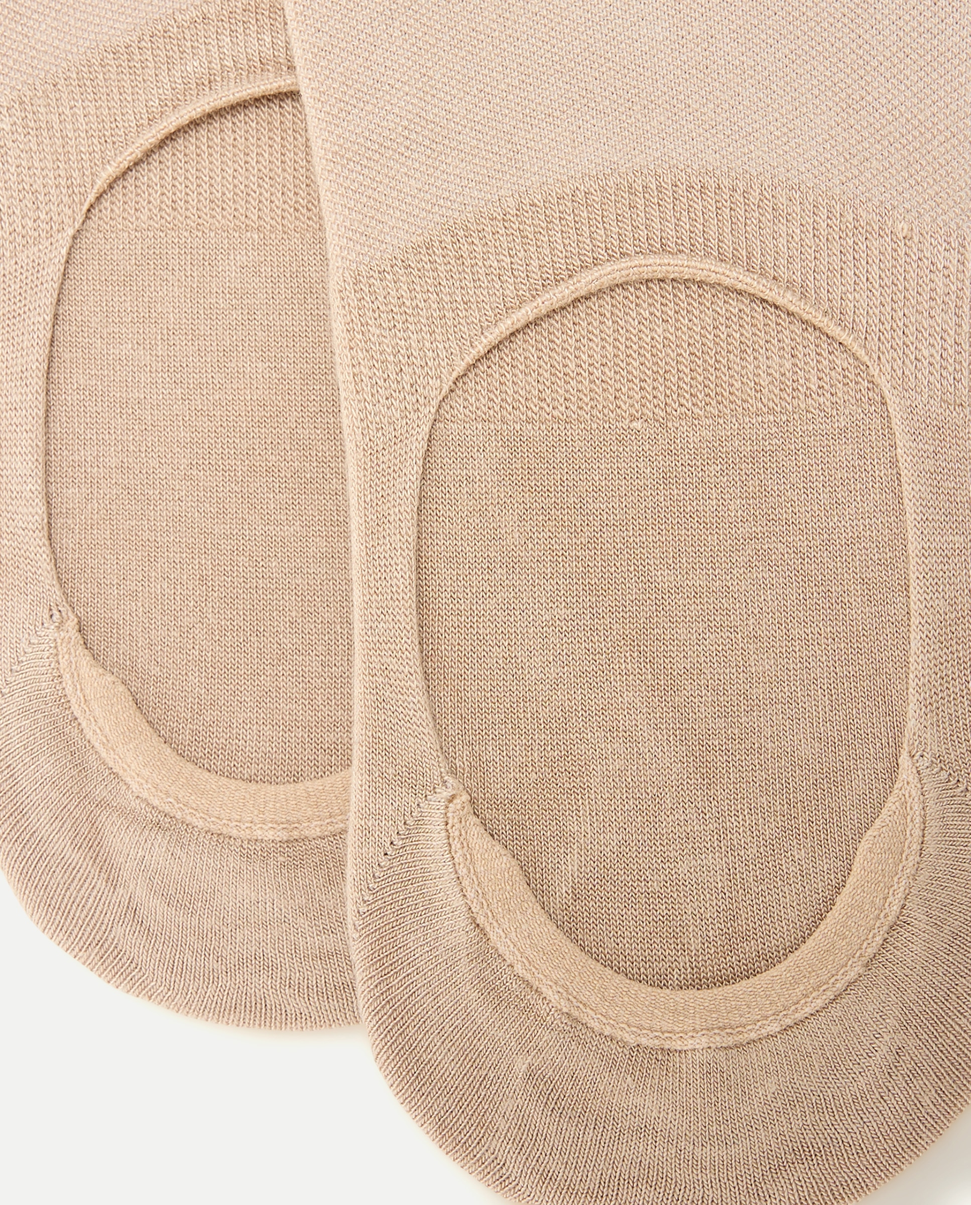 Pack 2 calcetines invisibles bambú hombre 710 Beige-2