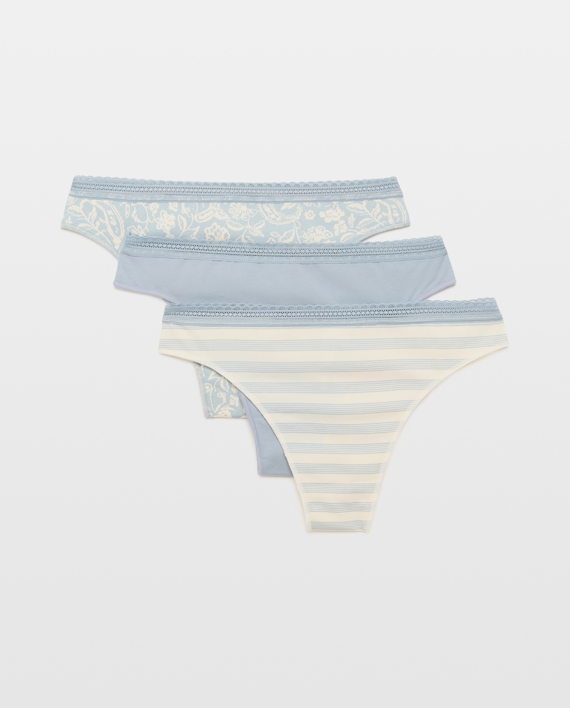 Pack de Três Tangas Multicolor-3