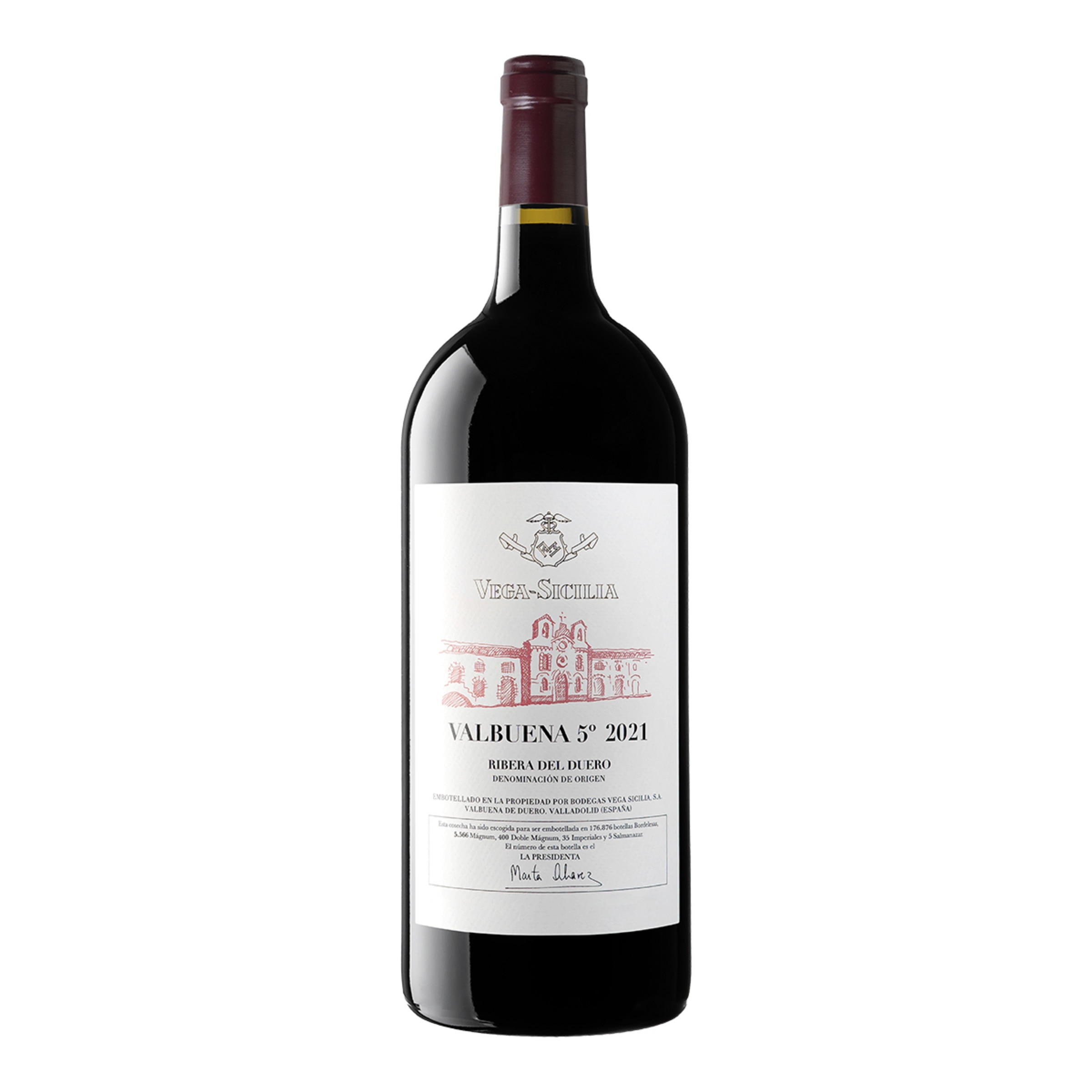 Imagen 0 de Vino tinto Valbuena 5º 2021 Vega Sicilia Ribera del Duero Doble Mágnum