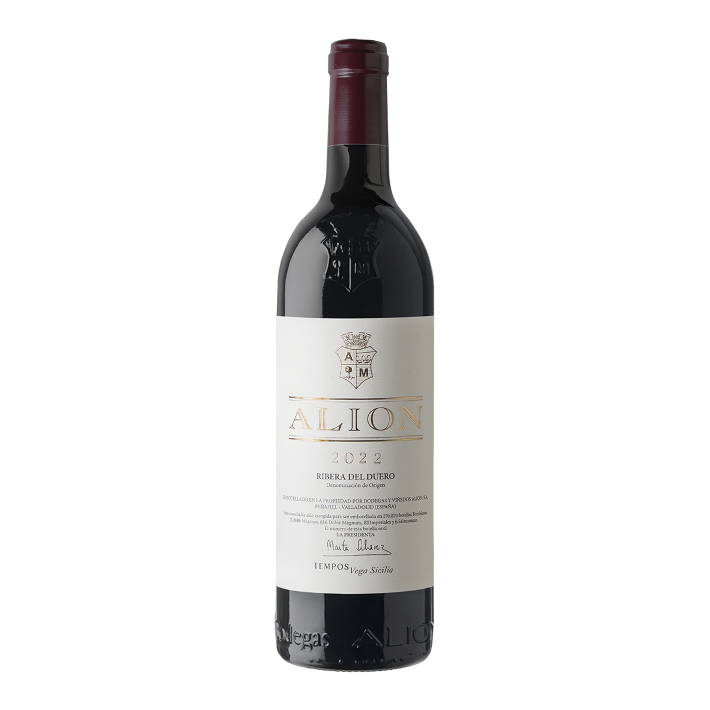 Imagen 0 de Vino tinto Alión Vega Sicilia Tempranillo 2022 Ribera del Duero