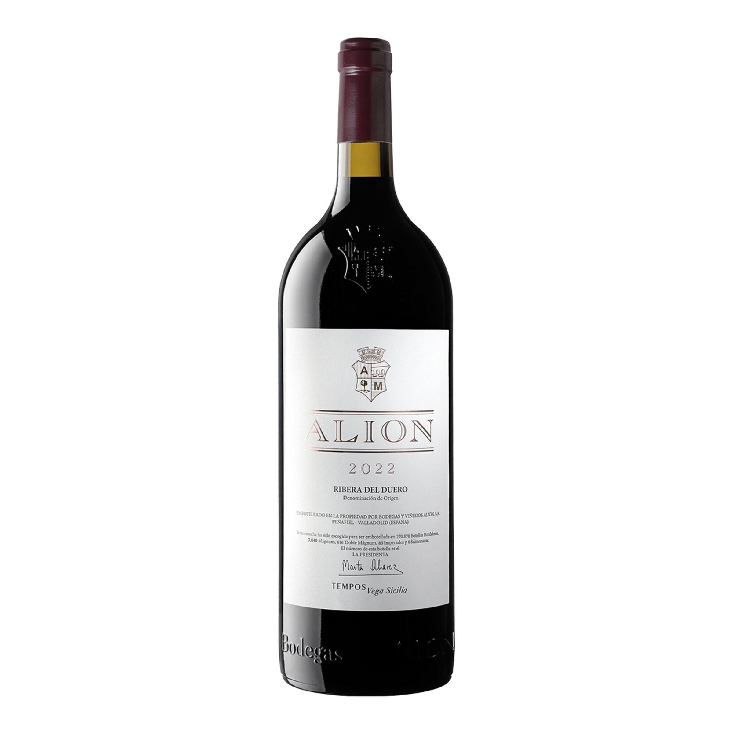 Imagen 0 de Vino tinto Alión Vega Sicilia Tempranillo 2022 Ribera del Duero Mágnum