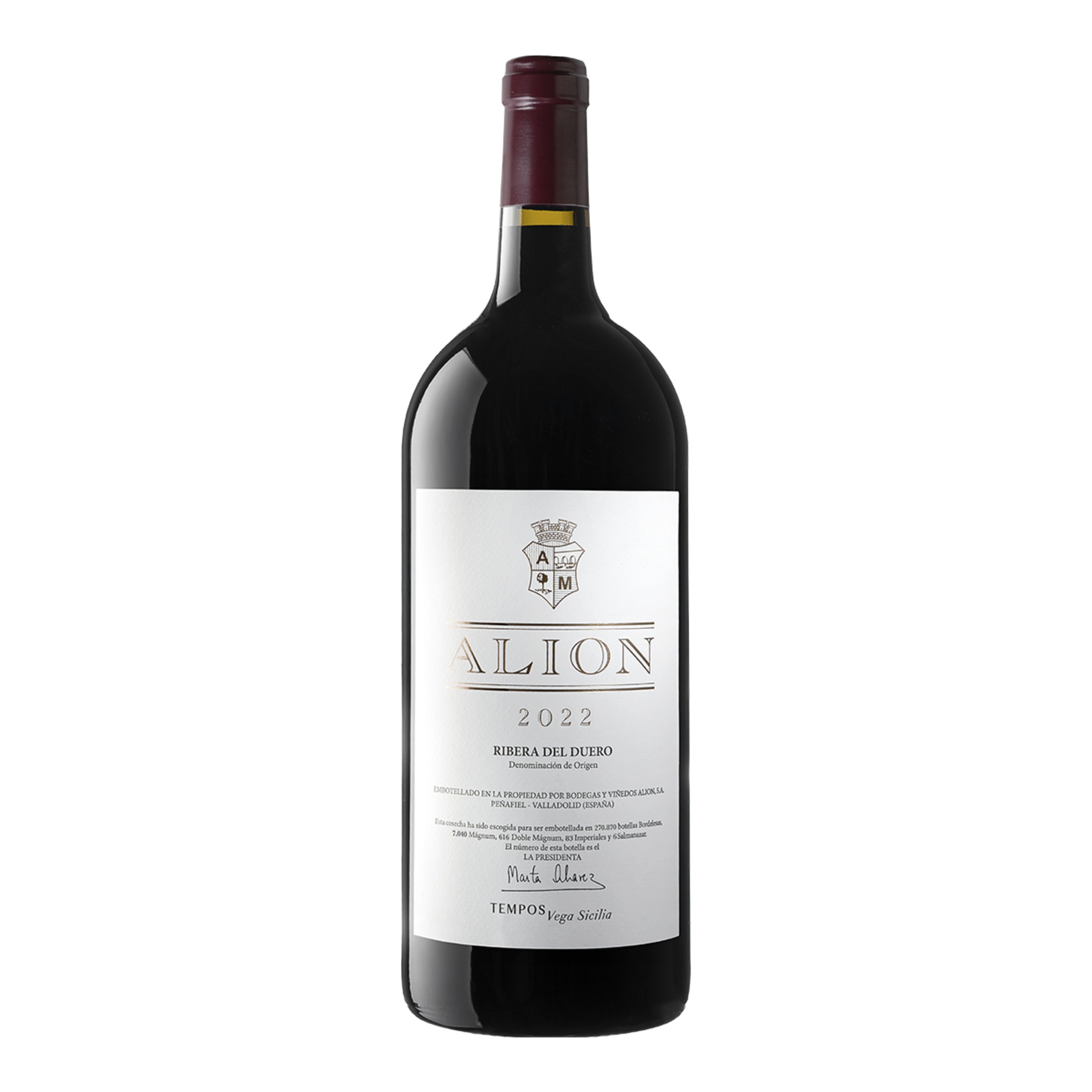 Imagen 0 de Vino tinto Alión Vega Sicilia Tempranillo 2022 Ribera del Duero Doble Mágnum
