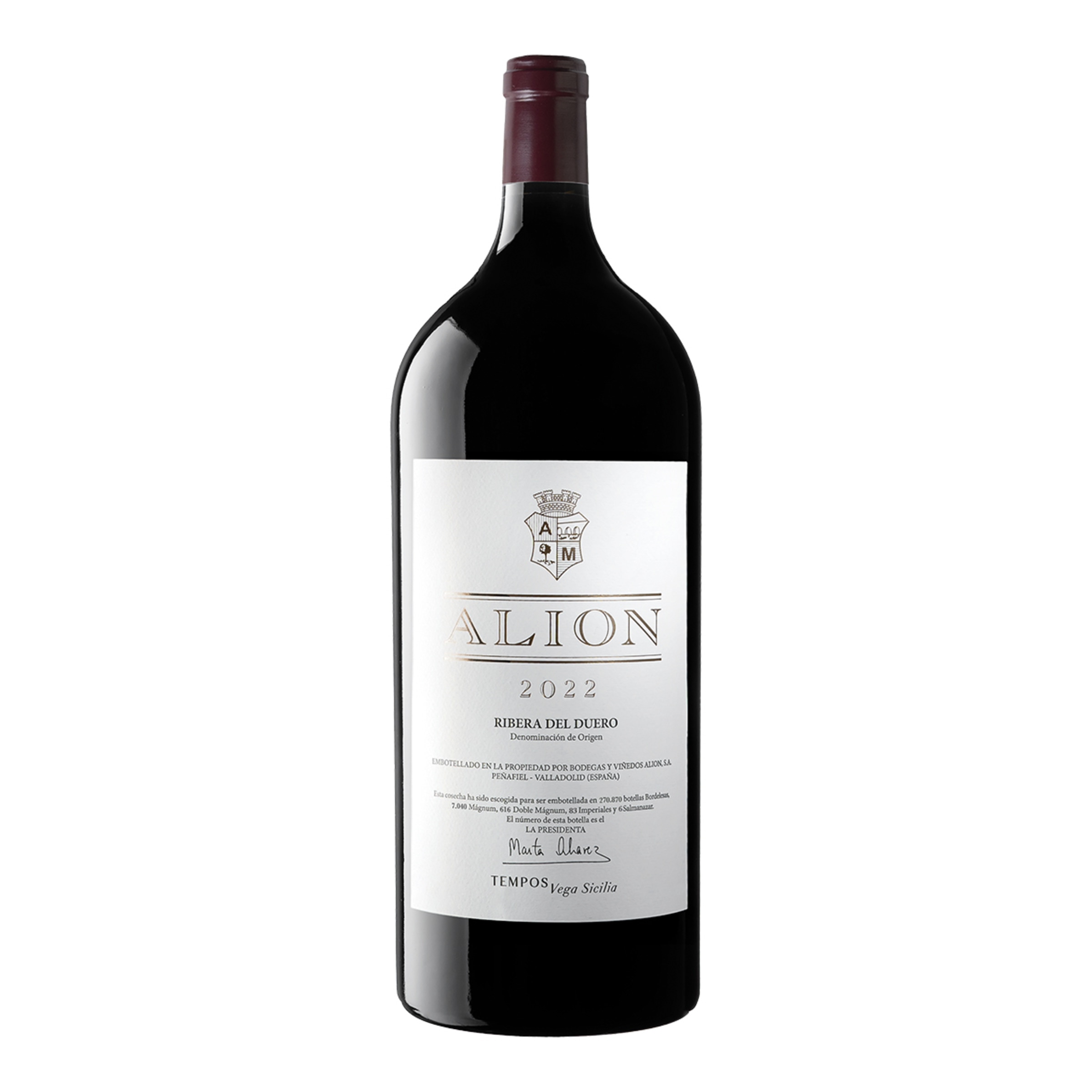 Imagen 0 de Vino tinto Alión Vega Sicilia Tempranillo 2022 Ribera del Duero Imperial