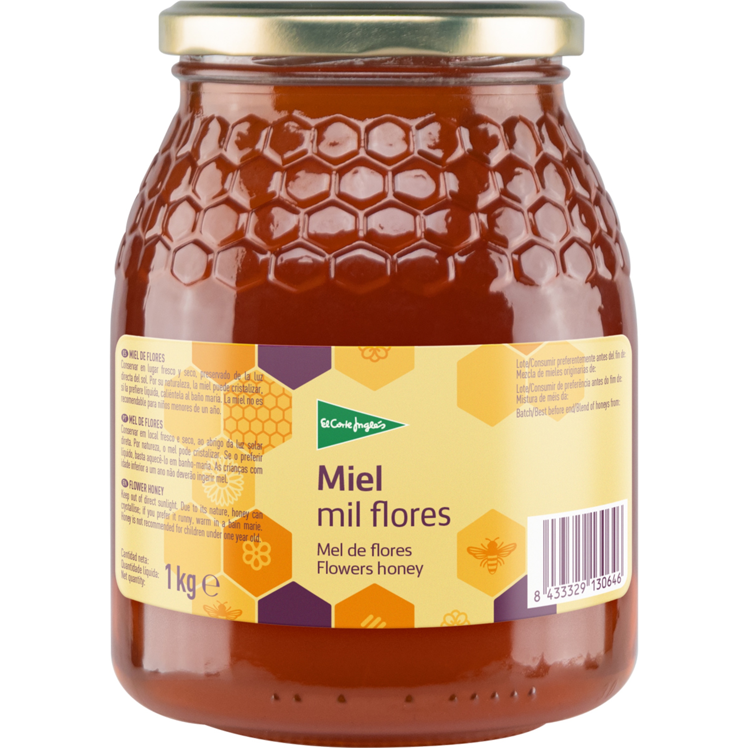 miel de flores tarro 1 kg