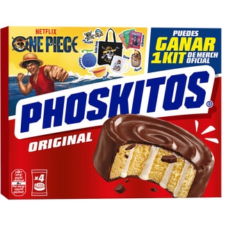 bizcochitos de cacao rellenos de crema 4 unidades estuche 176 g - Phoskitos