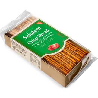 Crisp Bread de Queijo, Tomate e Manjericão embalagem 130 g - Salutem