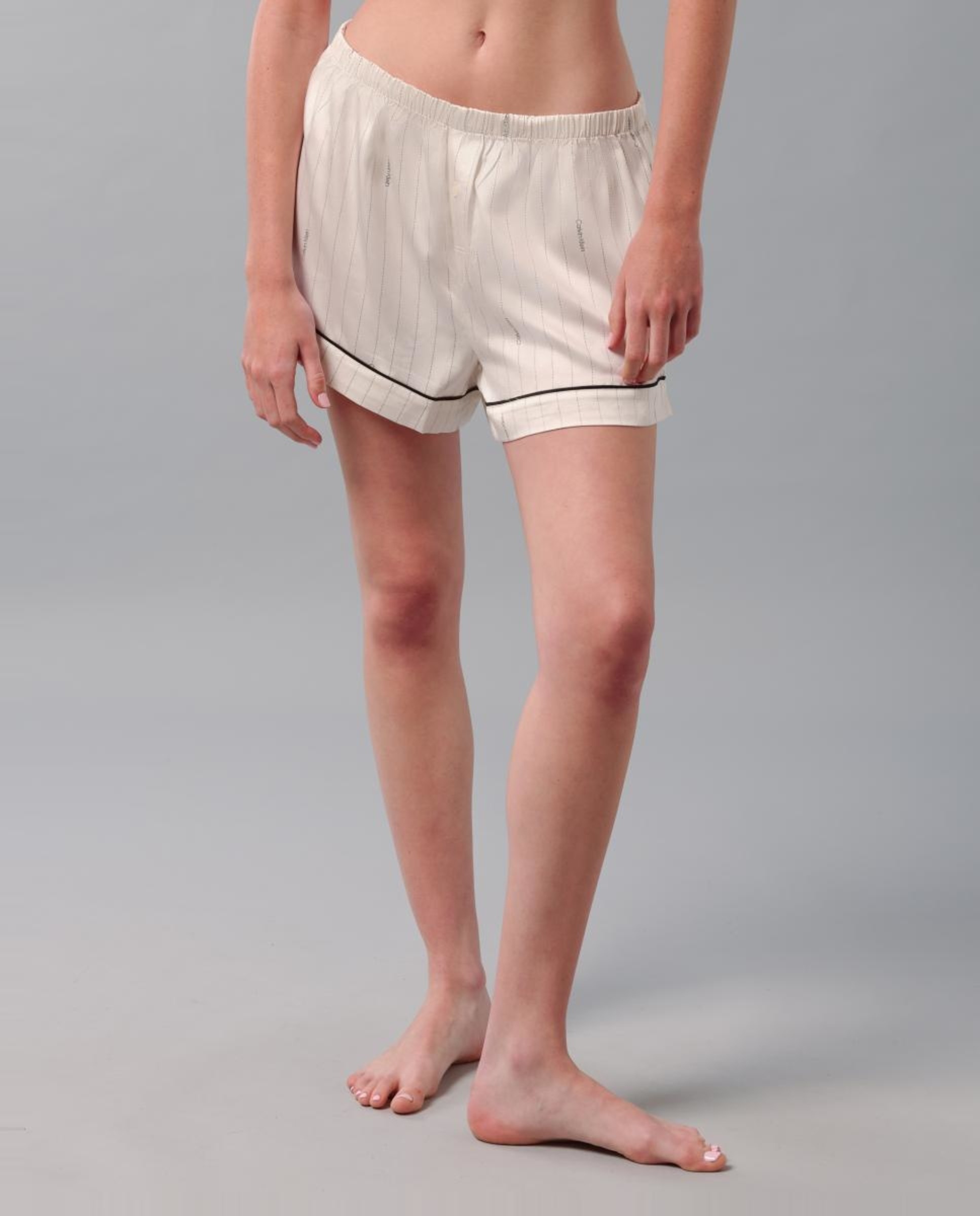Calções de Pijama Satin Sheen Branco-3