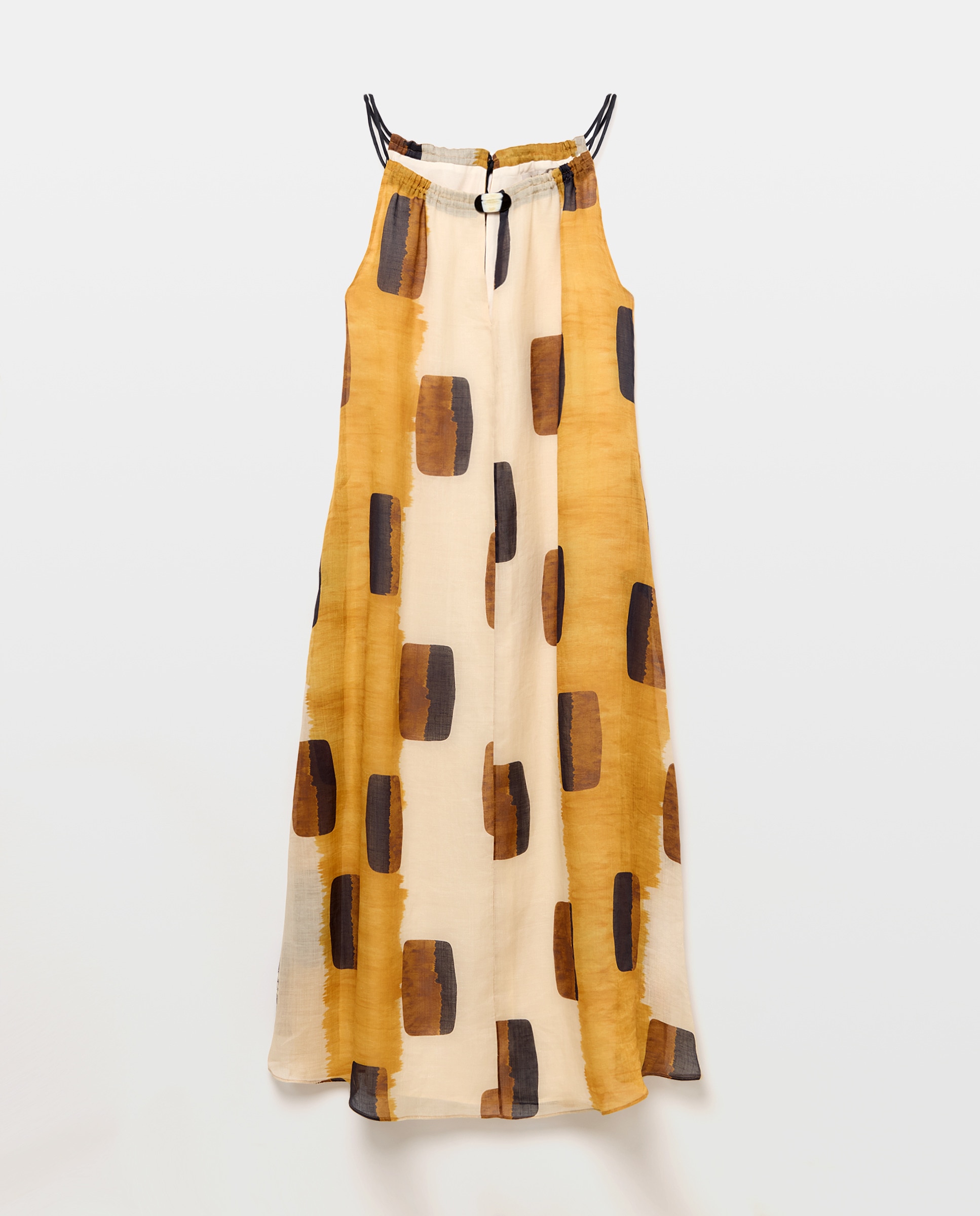Imagem 0 de Vestido Halter com Estampado Geométrico