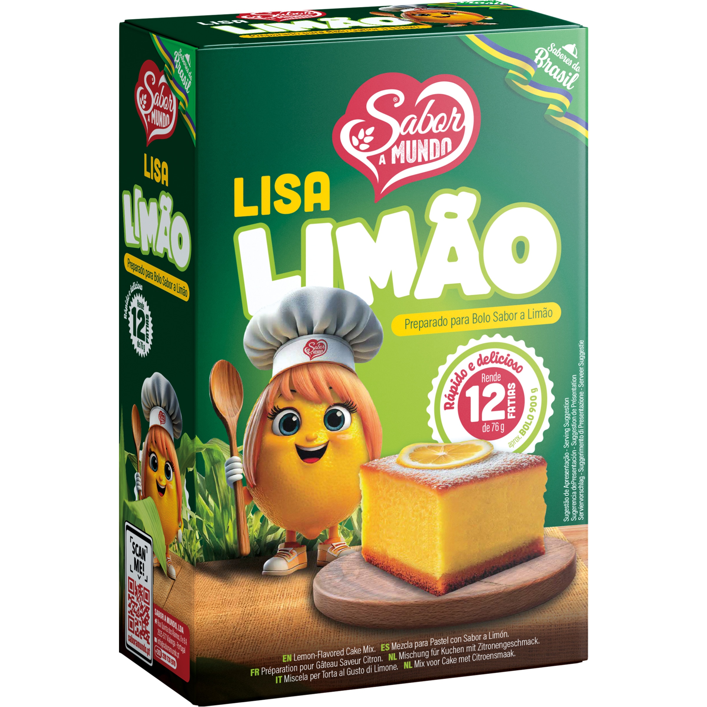Preparado para Bolo Limão embalagem 435 g