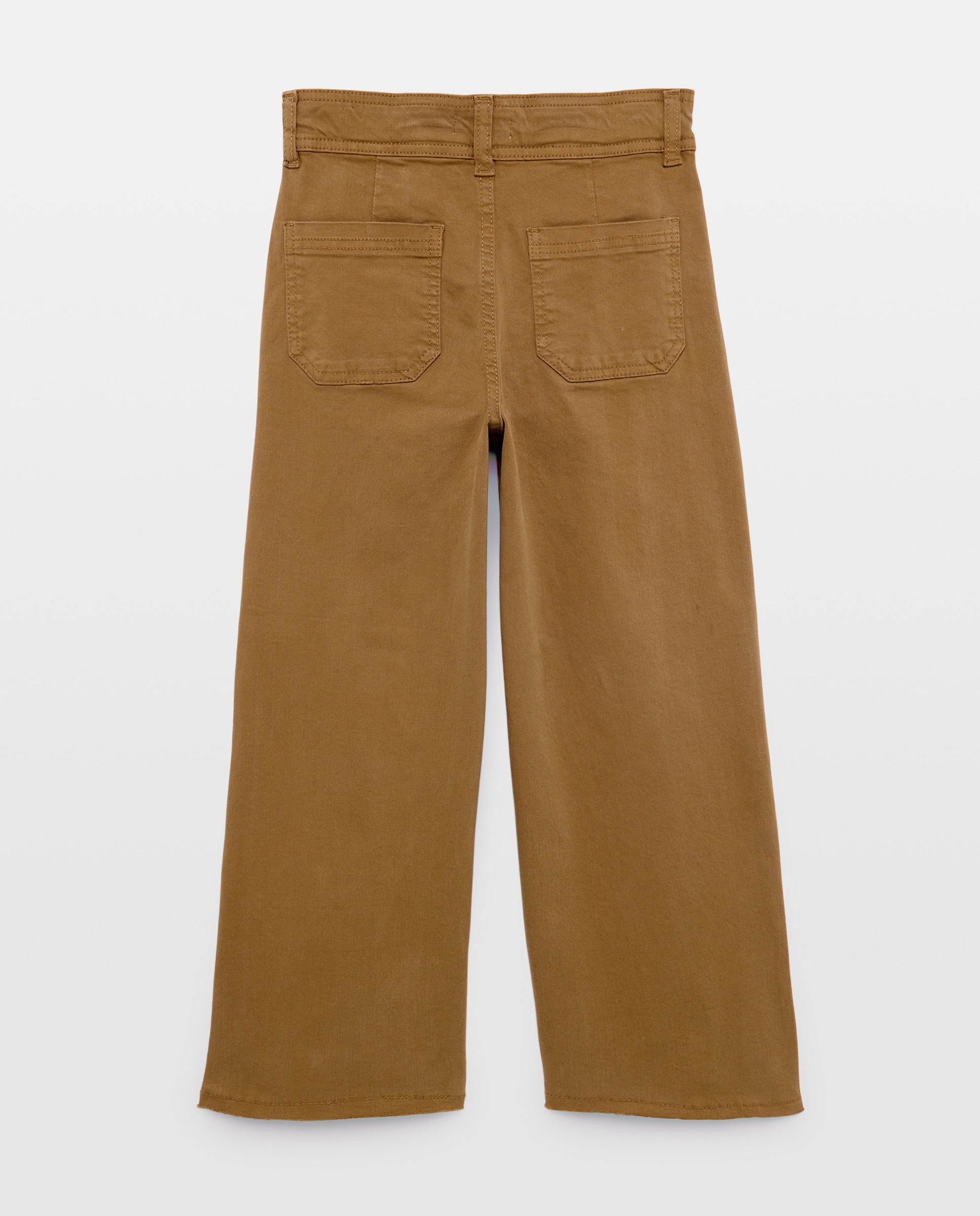 Pantalón niña ancho culotte 730 Camel-2