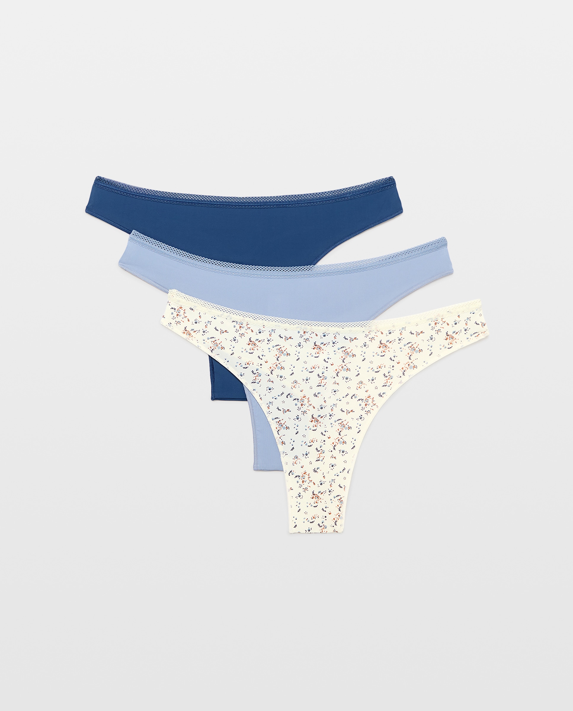 Pack de Três Tangas Multicolor-3