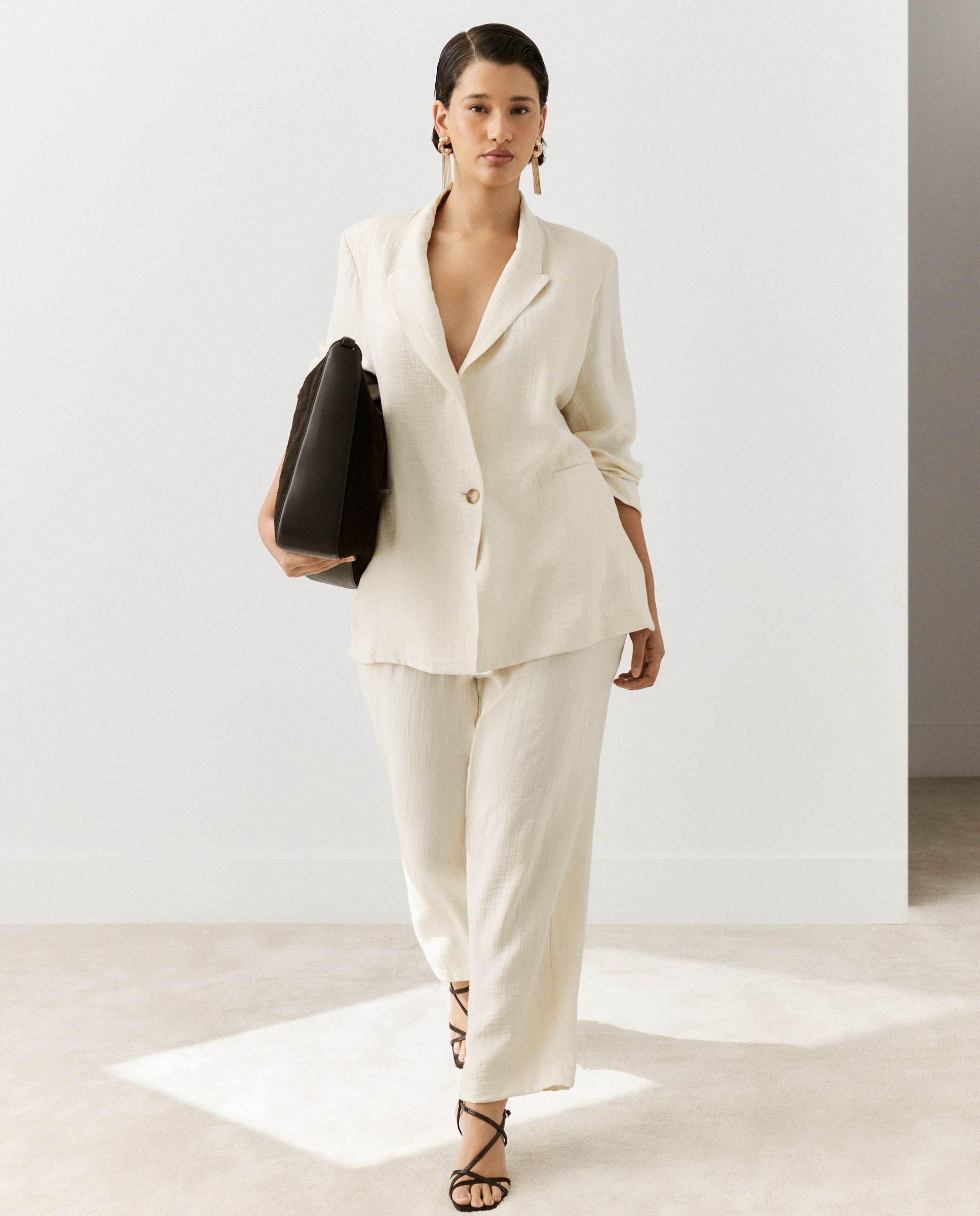 Blazer de Jacquard 120 Cru-2