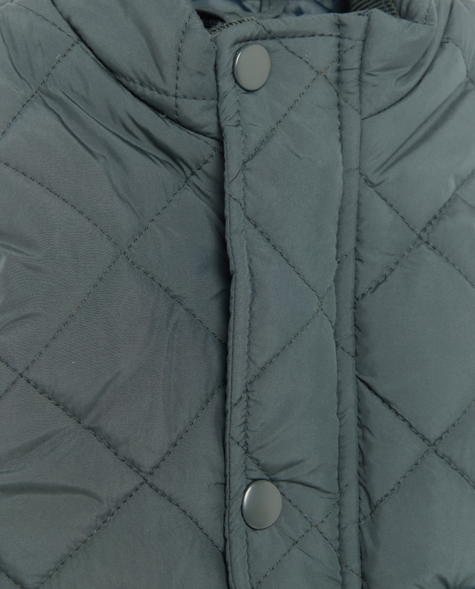 Chaleco de bebé acolchado cuello pana 580 Musgo-3