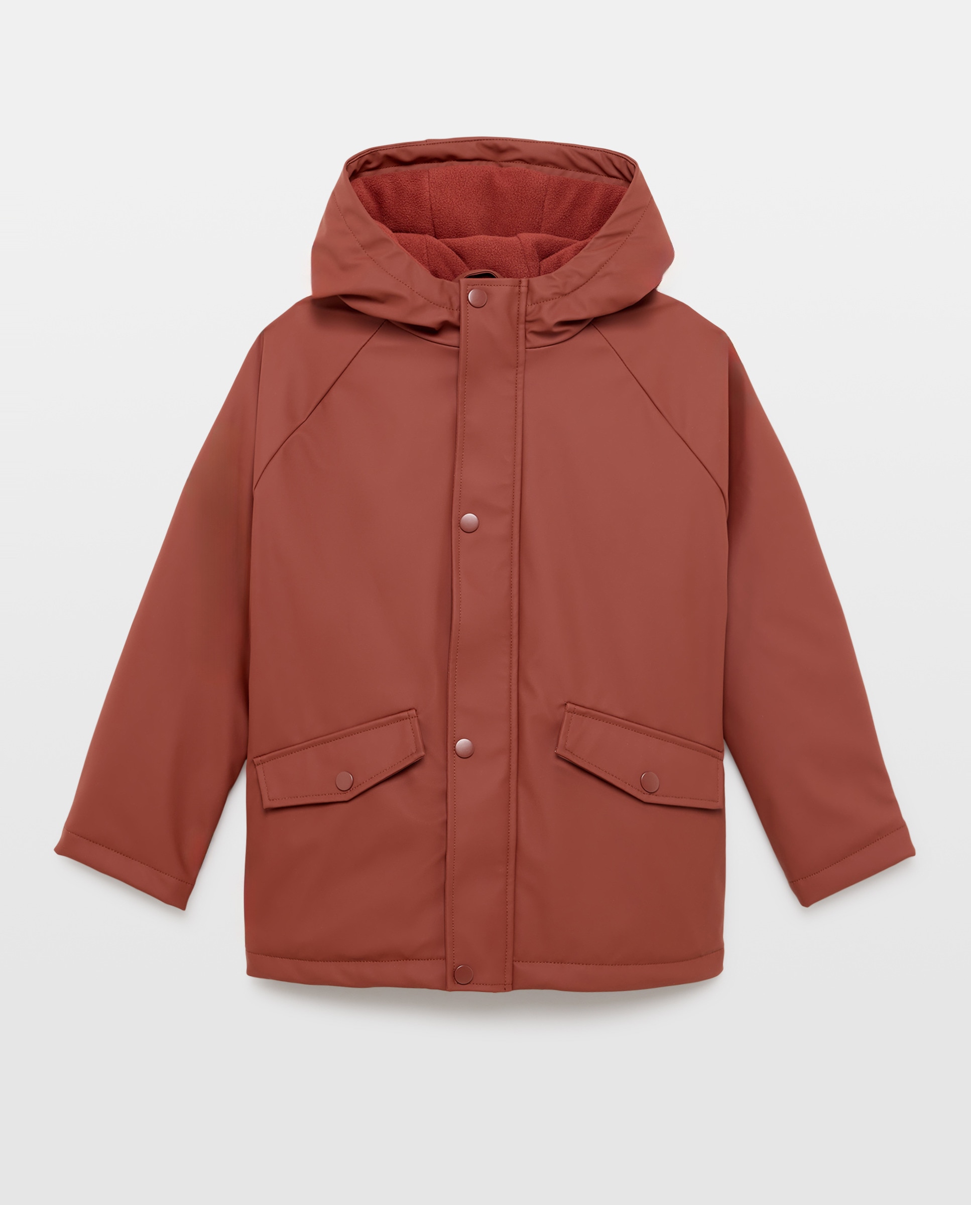 Imagen 0 de Parka de niño engomada con capucha y forro polar