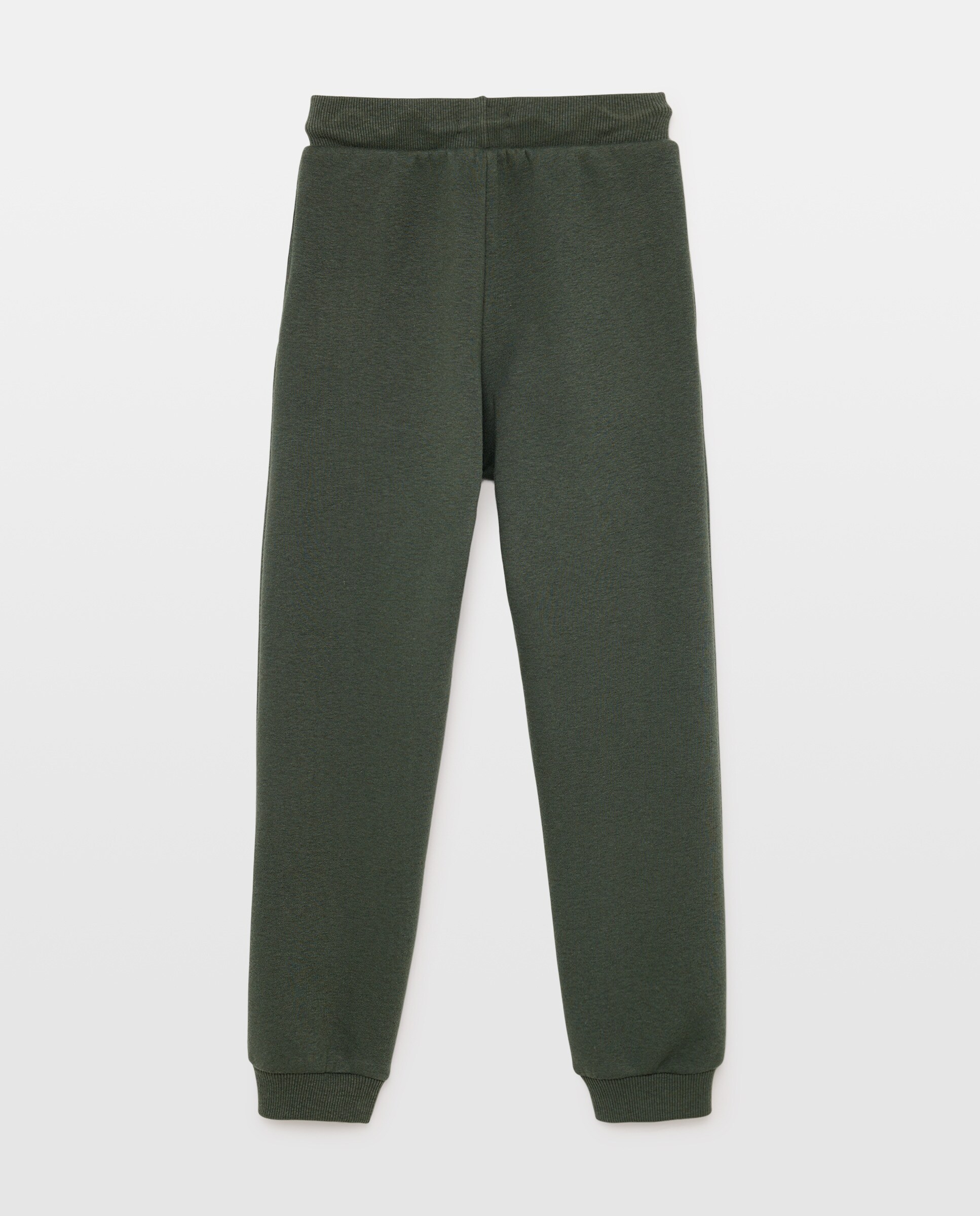 Pantalón de niño felpa 530 Verde oscuro-2