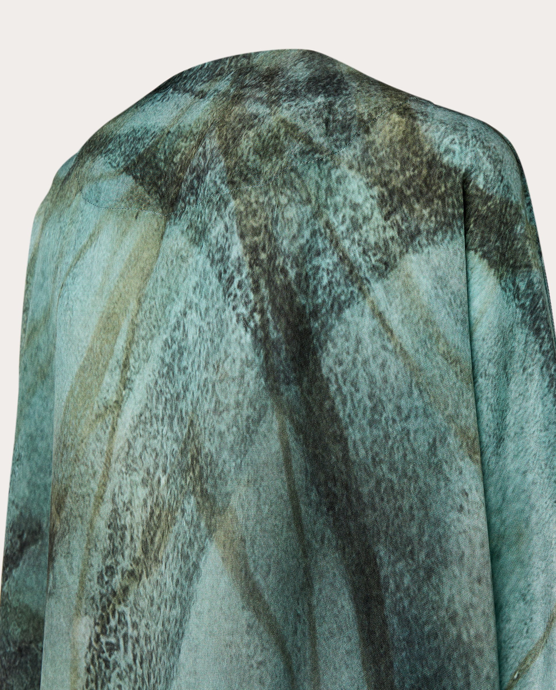 Kaftan Asael de Seda Azul-5