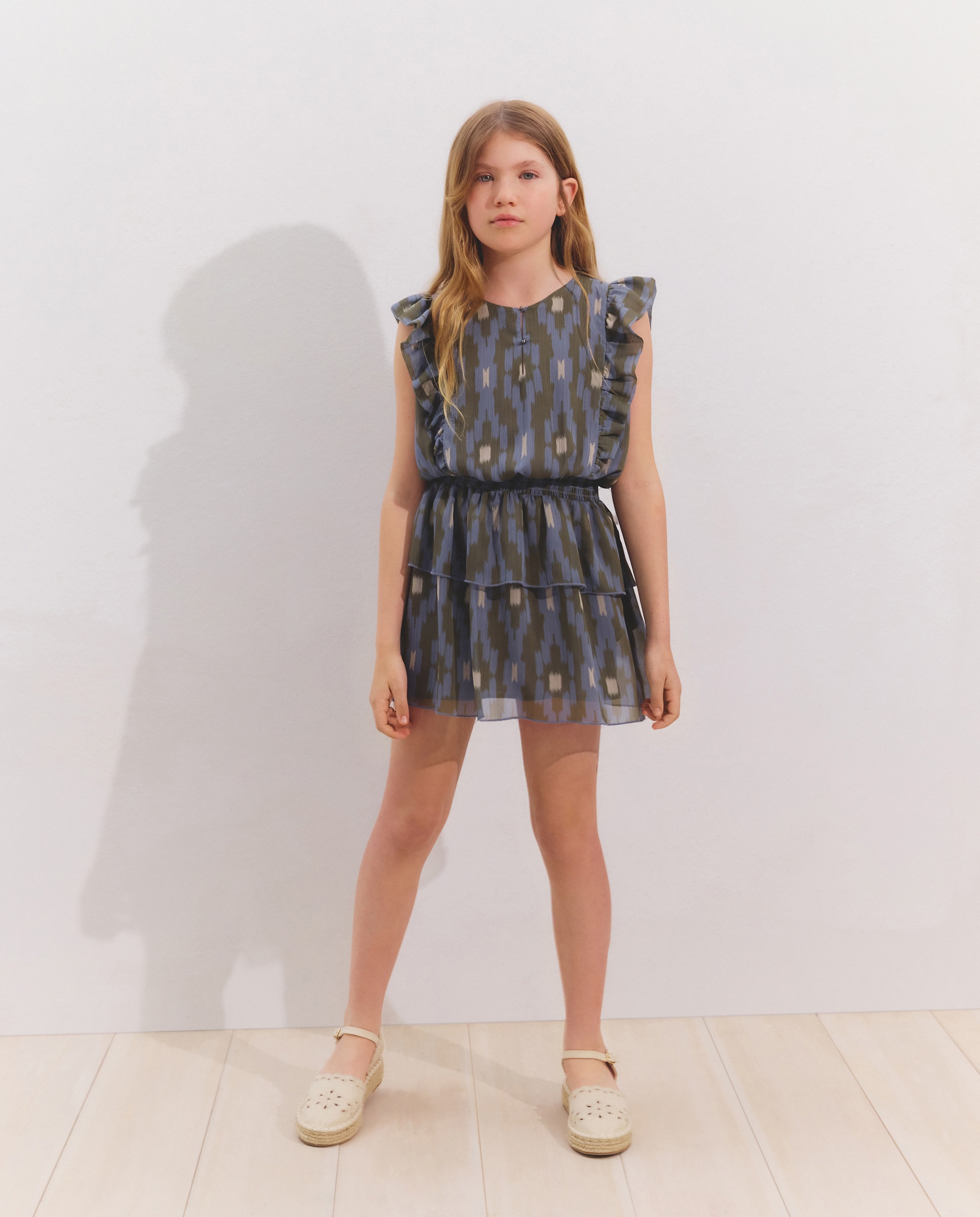 Imagem 0 de Vestido Ondulado com Manga Curta