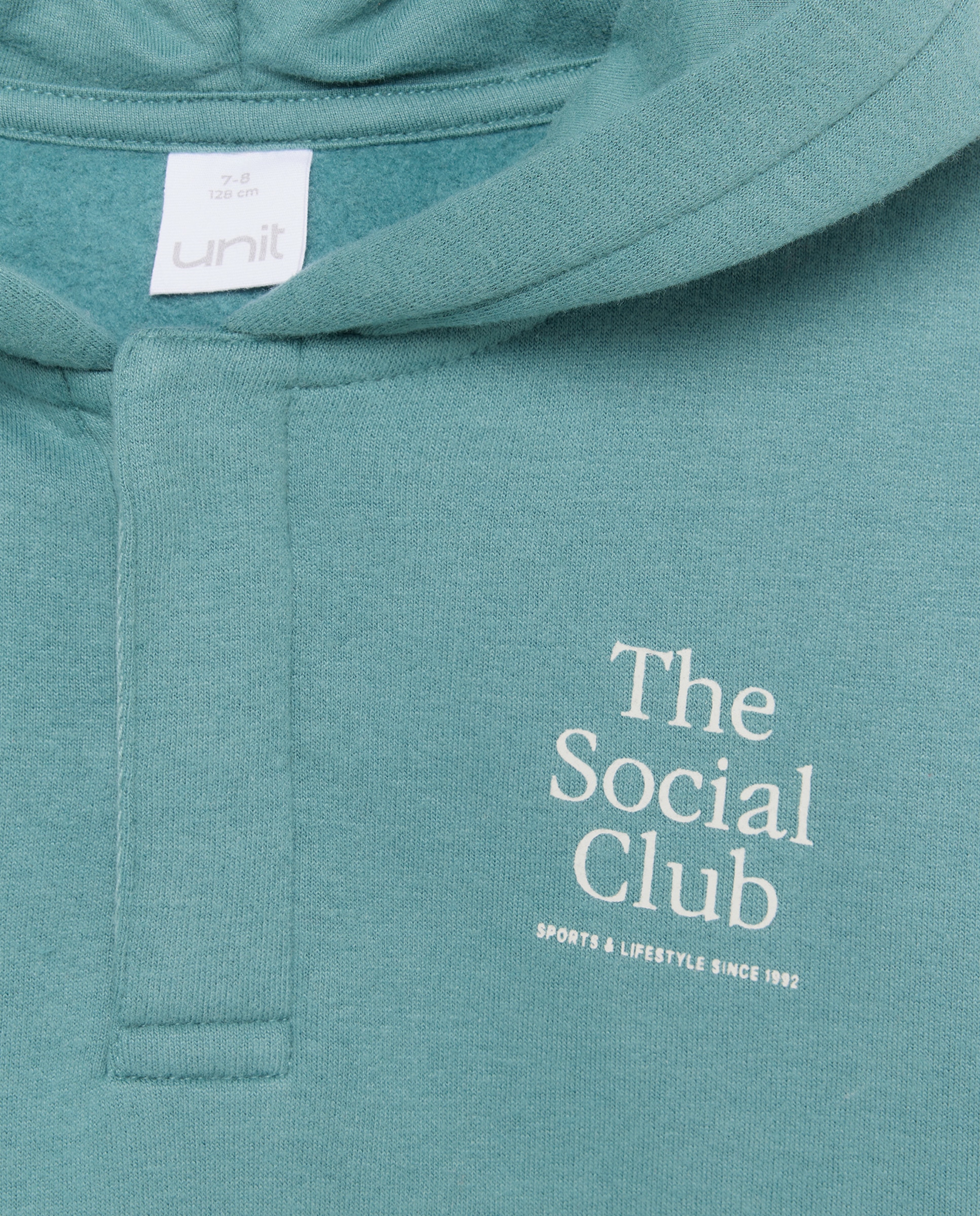 Sudadera de niño estampada lavada con capucha y cremallera Verde Pato-3