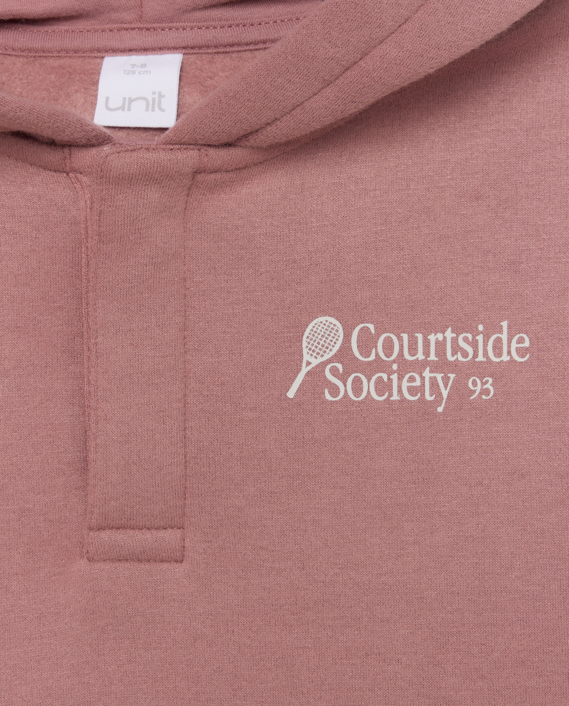 Sudadera de niño estampada lavada con capucha y cremallera 291 Berenjena-3