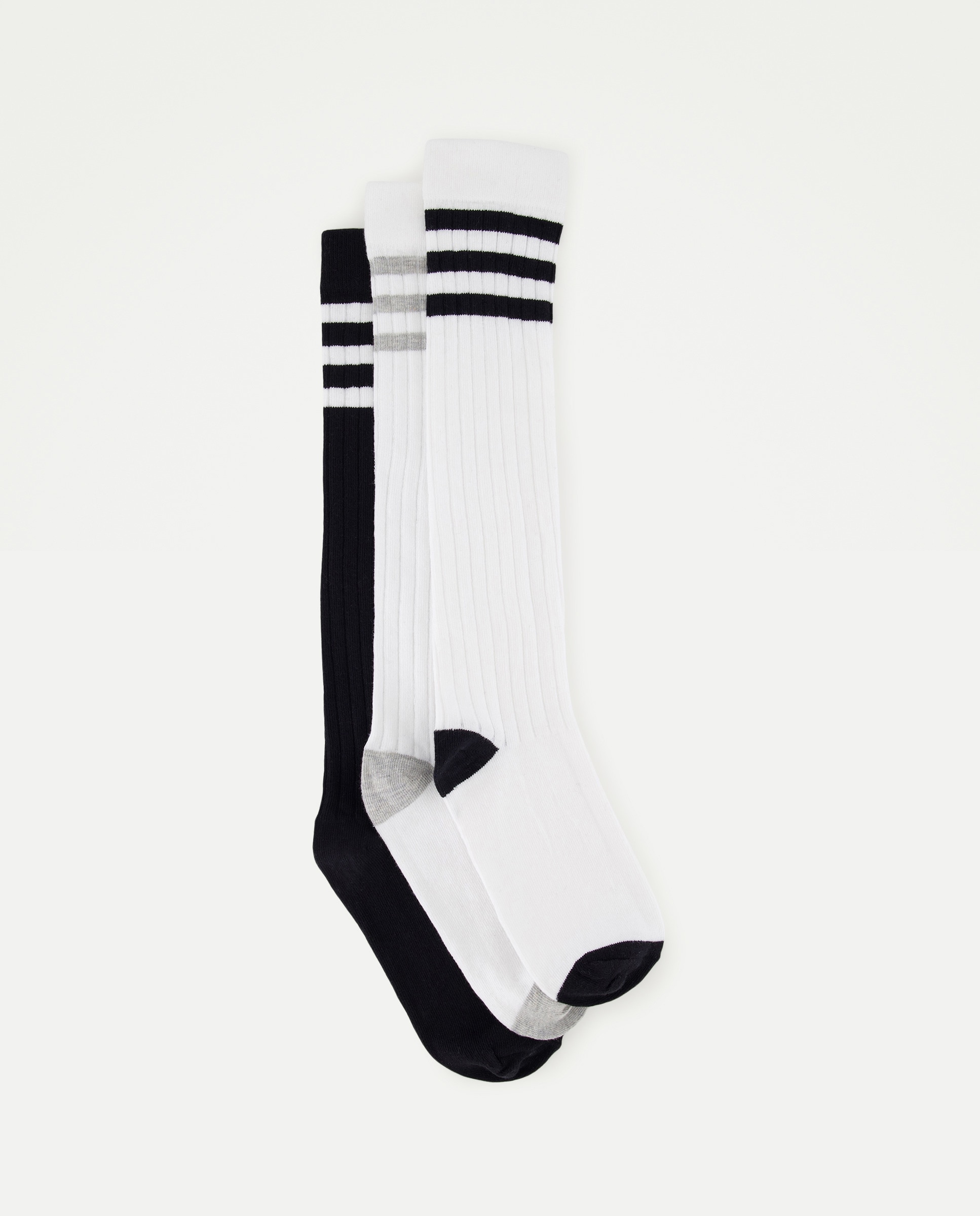 Imagem 0 de Pack de 3 Pares de Meias Desportivas Altas às Riscas de Criança