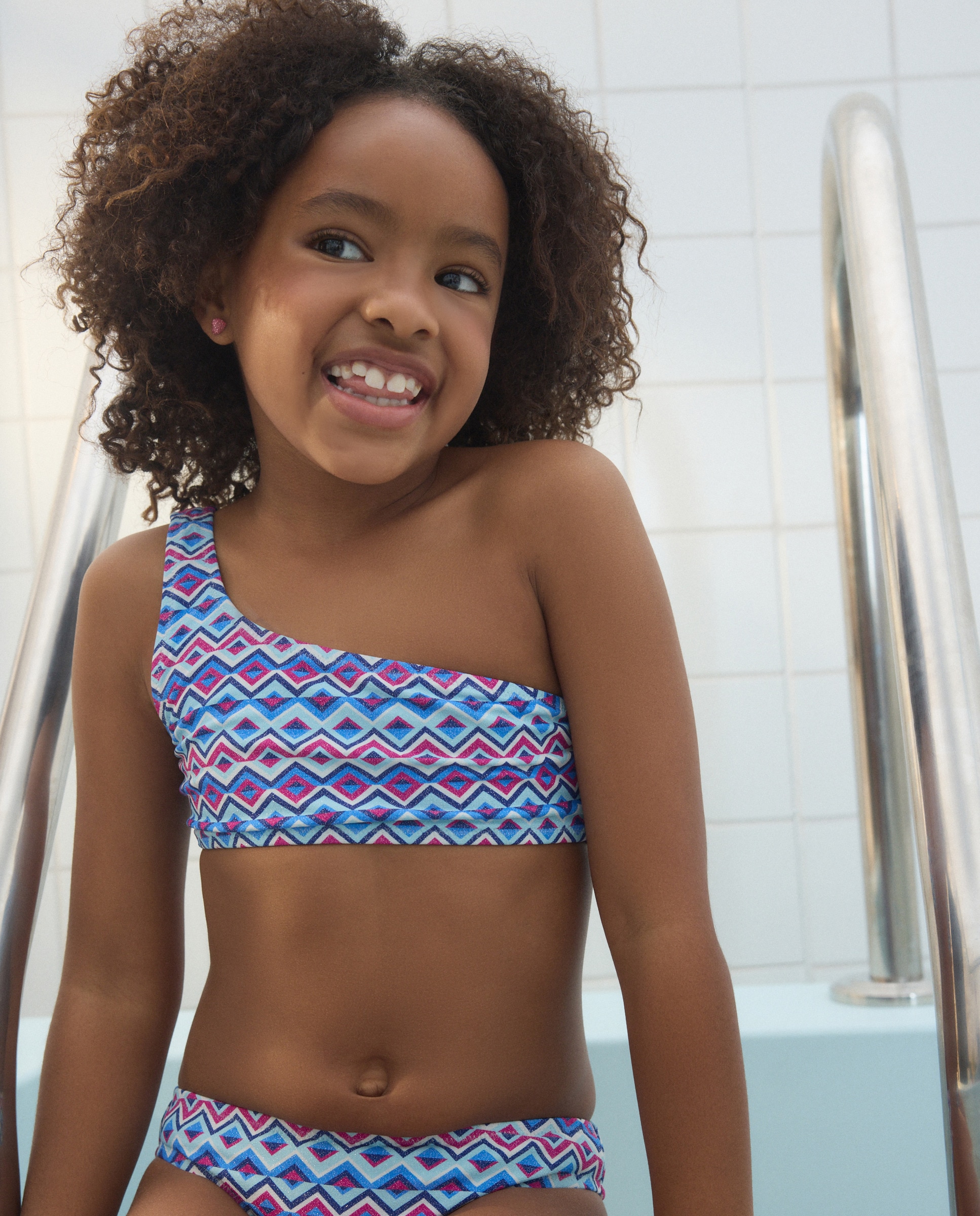 Biquíni Liso Assimétrico Kids El Corte Inglés Multicolor-2