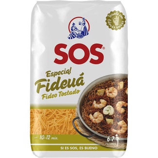 fideo tostado especial fideuá paquete 500 g - Sos
