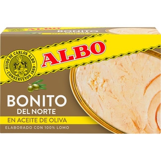 bonito del norte en aceite de oliva lata 82 g neto escurrido - Albo