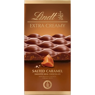 chocolate con leche Extra Creamy con caramelo salado tableta 80 g - Lindt