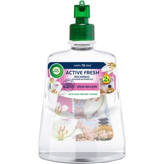 ambientador automático difusor Active Fresh Kioto Lirio de luna & satén recambio - Air Wick